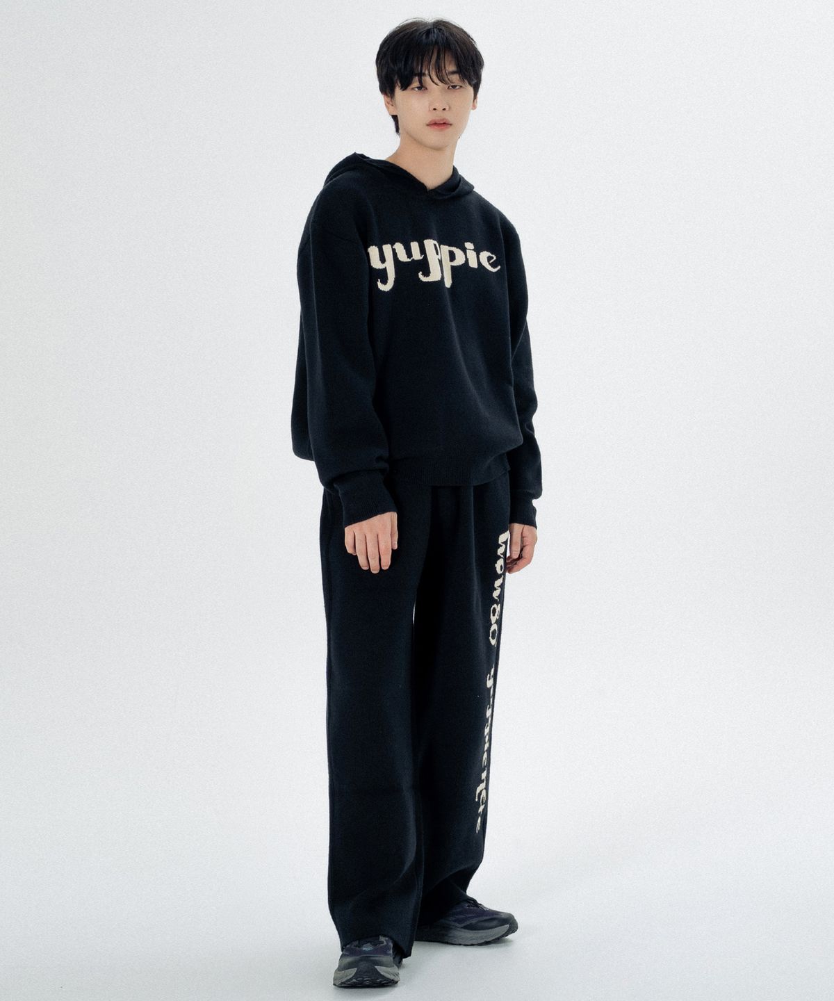 마욜(MAYOL) 남성 yuppie 니트 팬츠_블랙