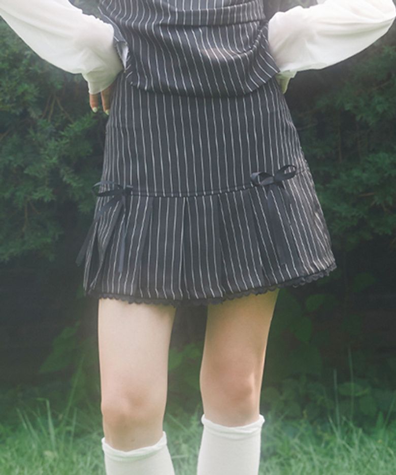 LACE MINI SKIRT (BLACK)