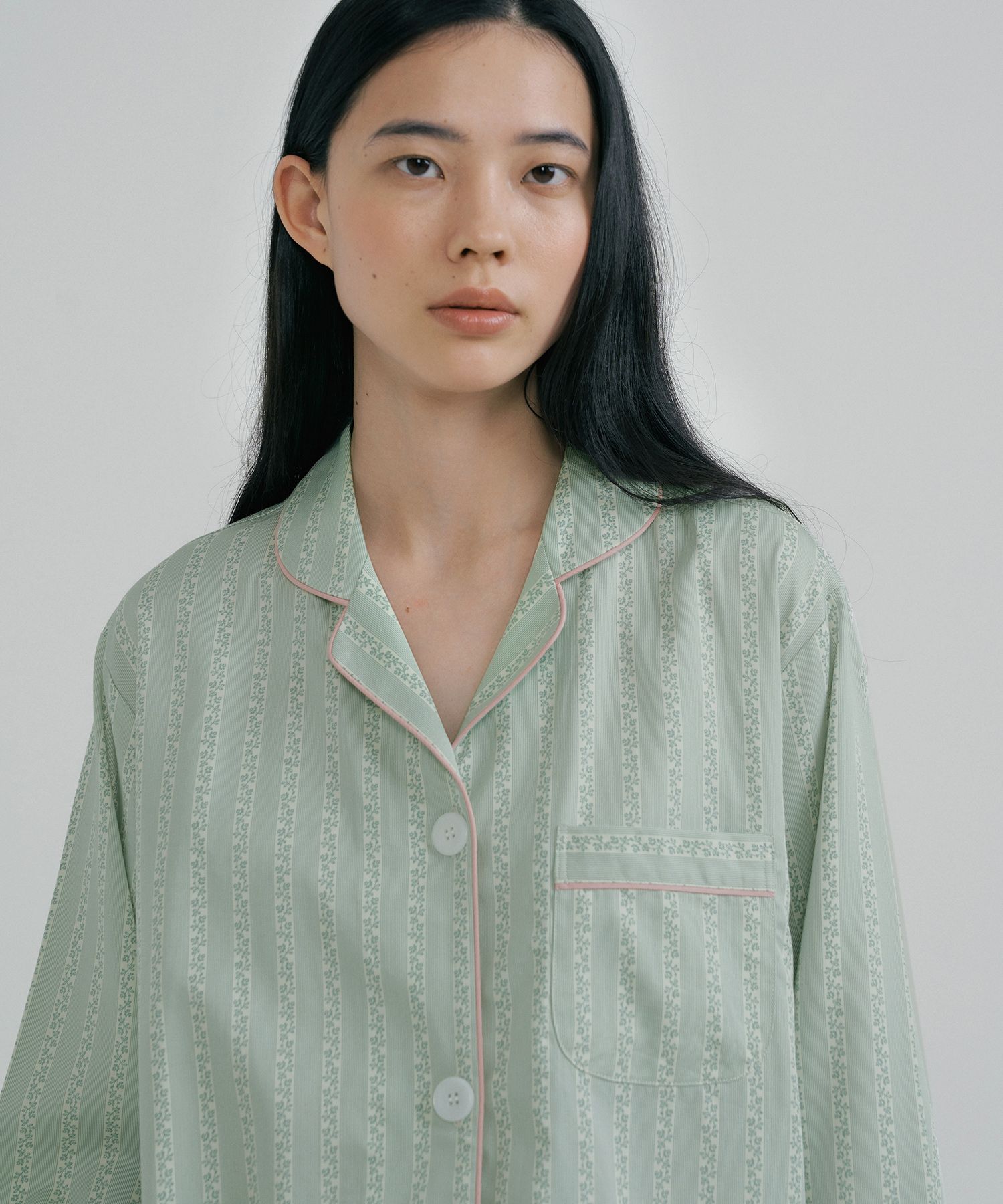 MUSINSA | JO'S LOUNGE [Modal] (w) Pistachio Pajama Set
