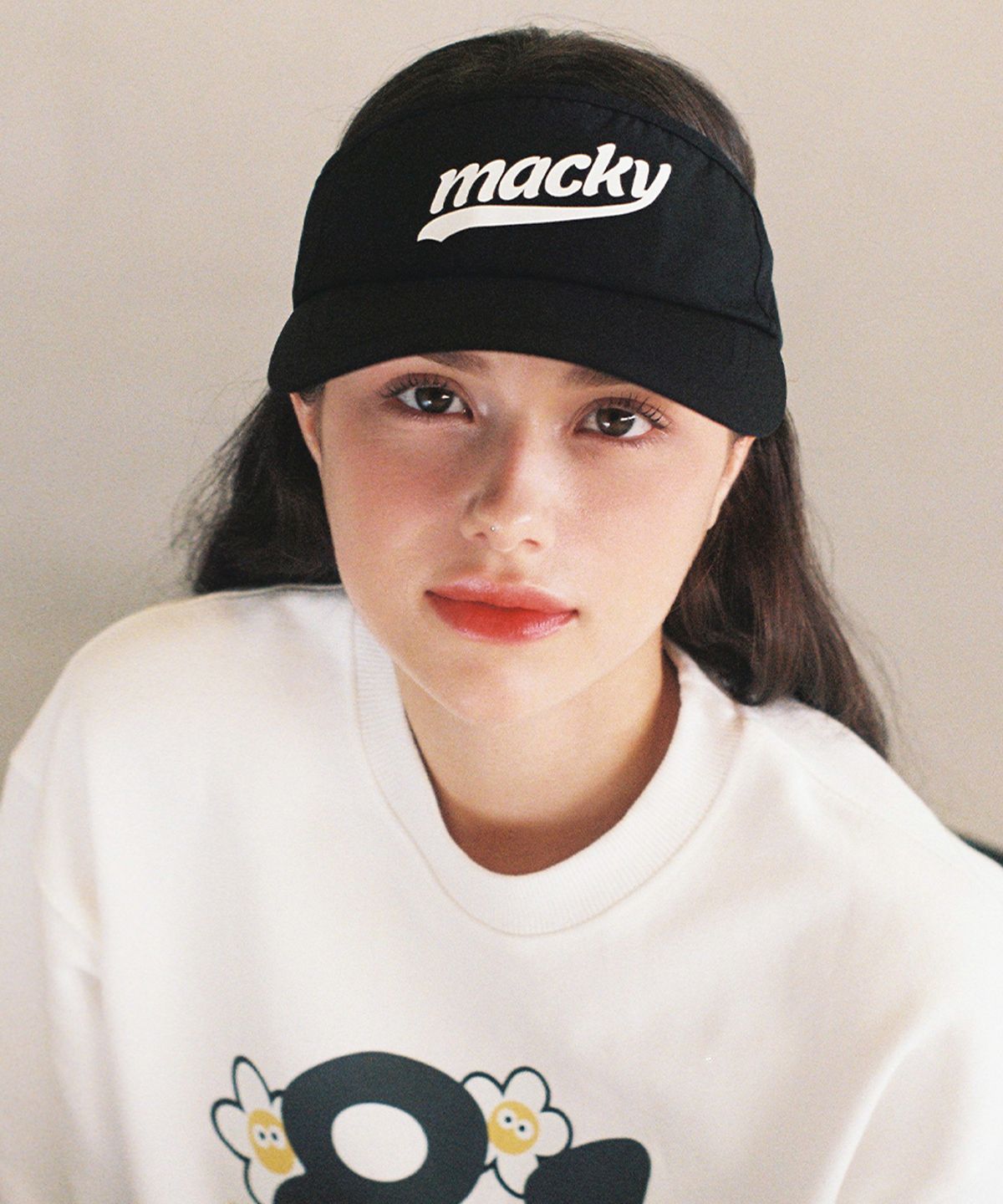 맥키(MACKY) 플루아 선바이저 블랙