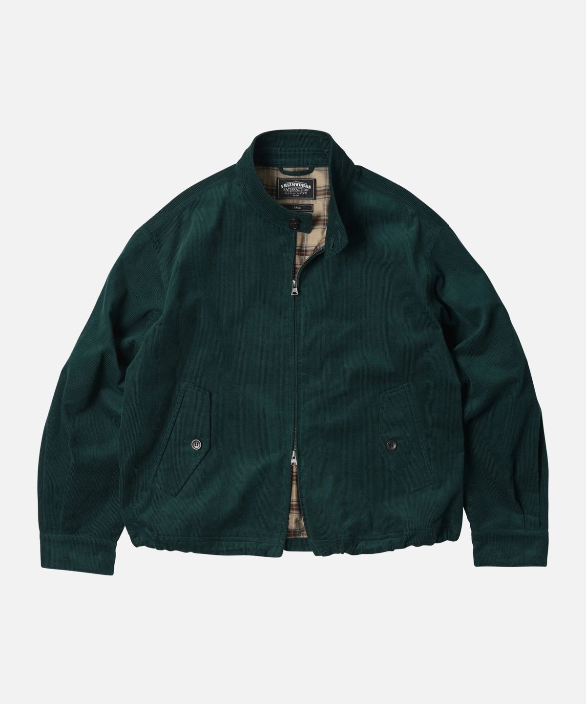 프리즘웍스(FRIZMWORKS) CORDUROY BUDDY HARRINGTON JACKET _ DARK GREEN