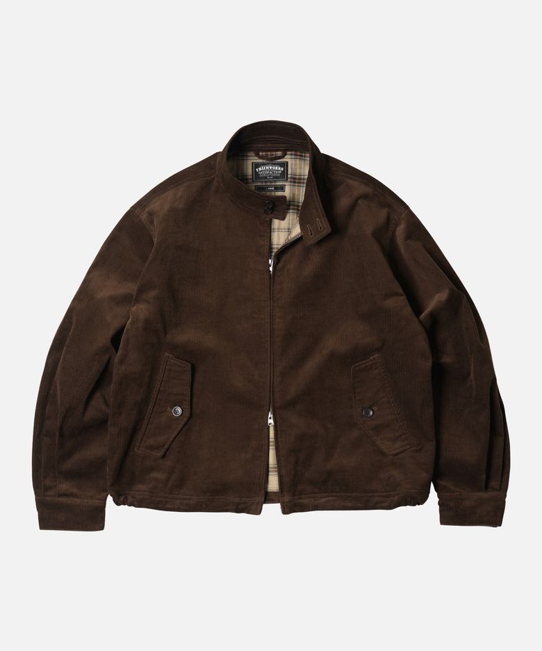 CORDUROY BUDDY HARRINGTON JACKET _ BROWN