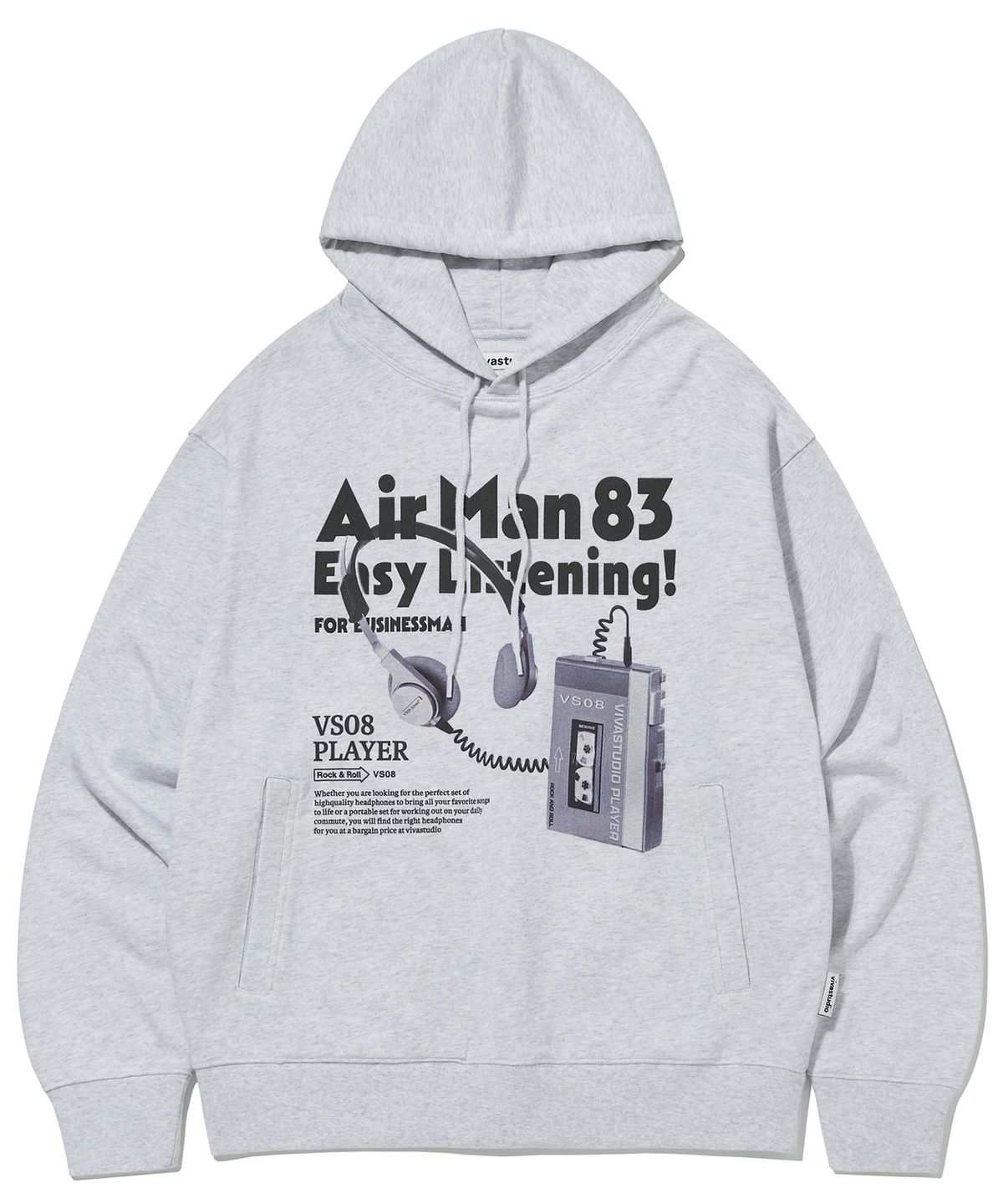 비바스튜디오(VIVASTUDIO) AIR MAN HOODIE [MELANGE GRAY]