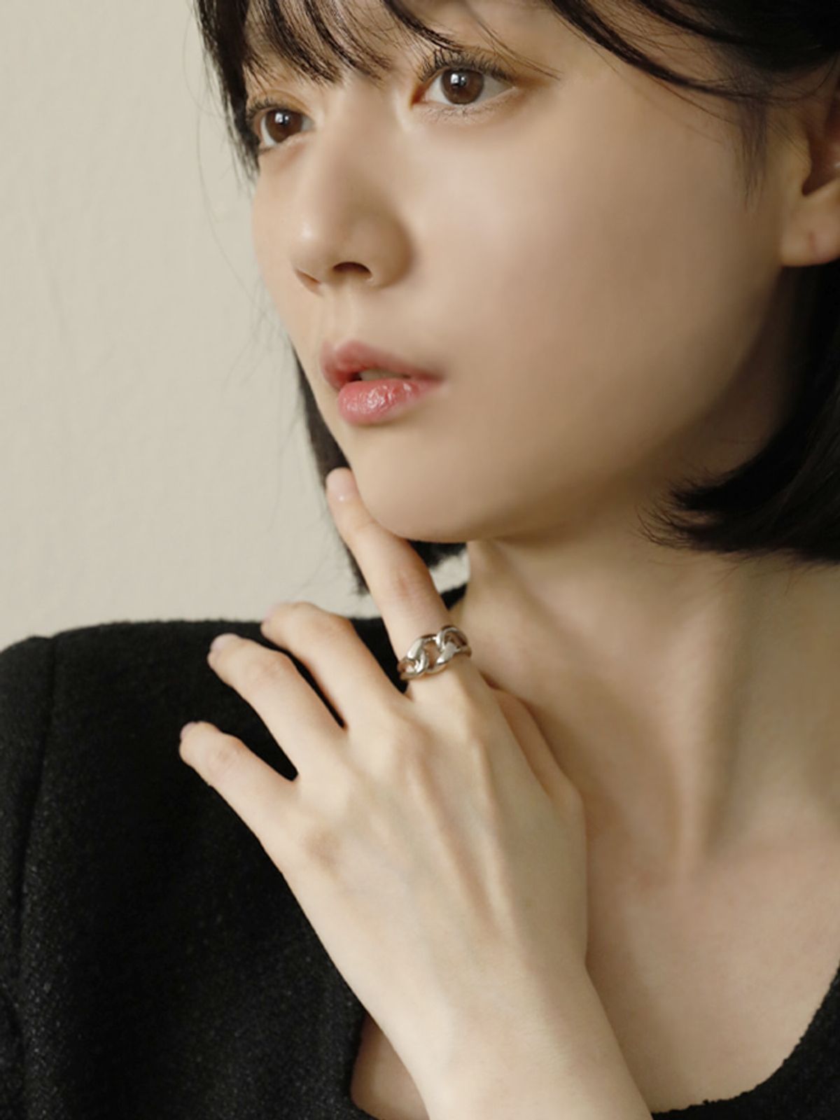 소수(SOSOO) Twist Silver Bold Ring 꼬임 실버 볼드 반지