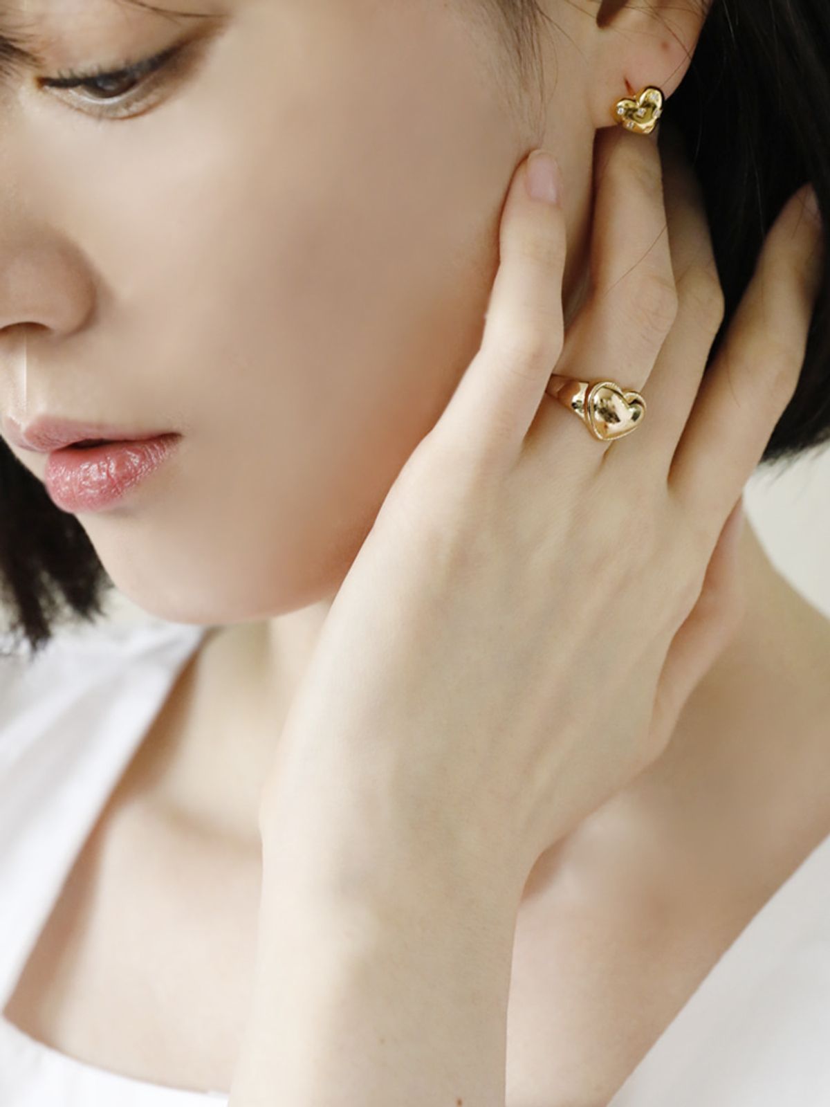 소수(SOSOO) Heart Bold Ring 하트 볼드 반지