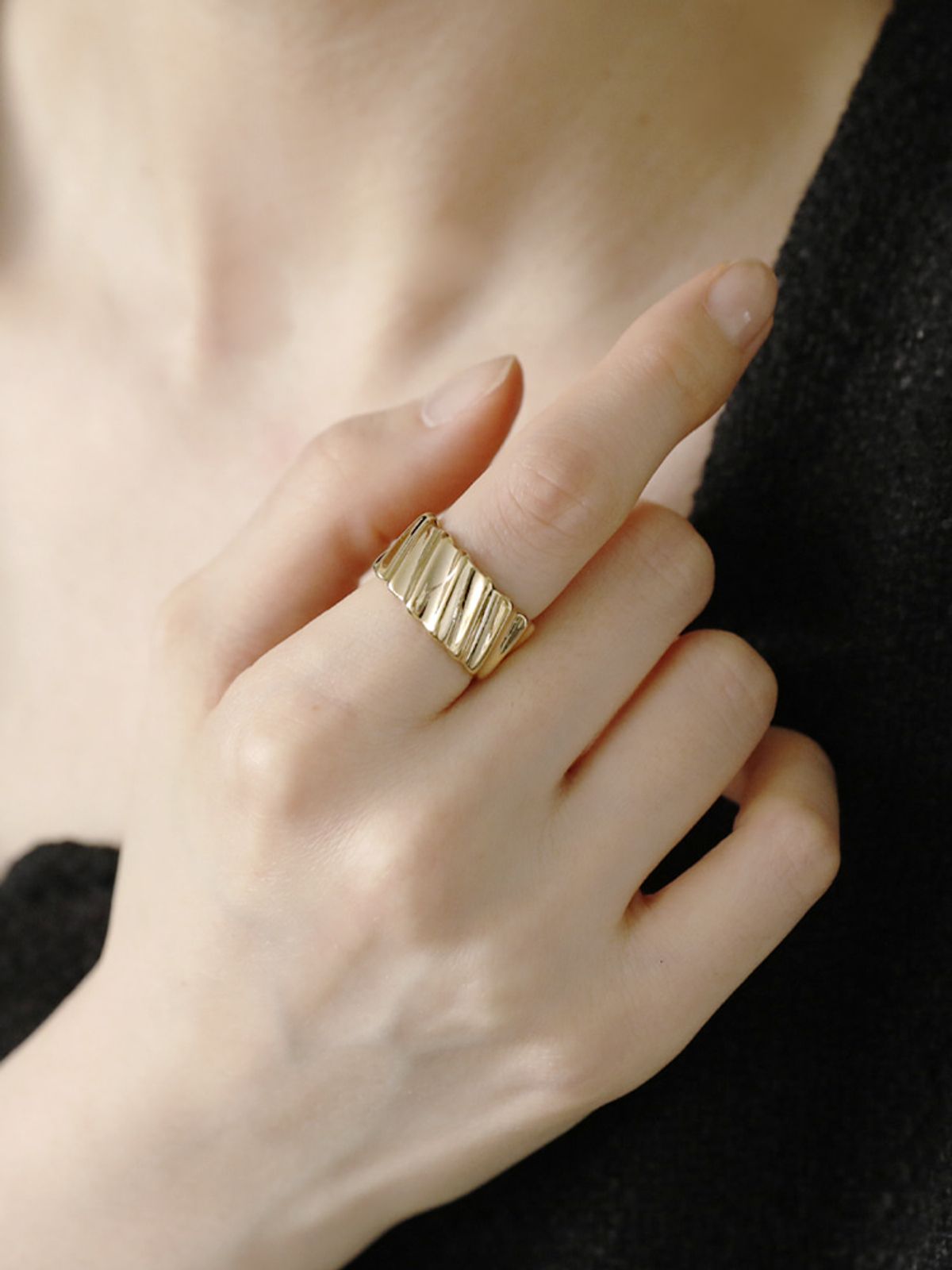 소수(SOSOO) Cross Band Ring 크로스 밴드 반지