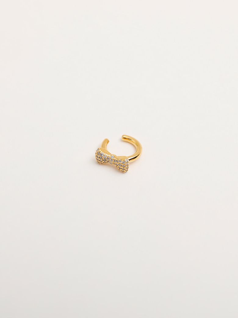Cubic Ribbon Earcuff 큐빅 리본 이어커프