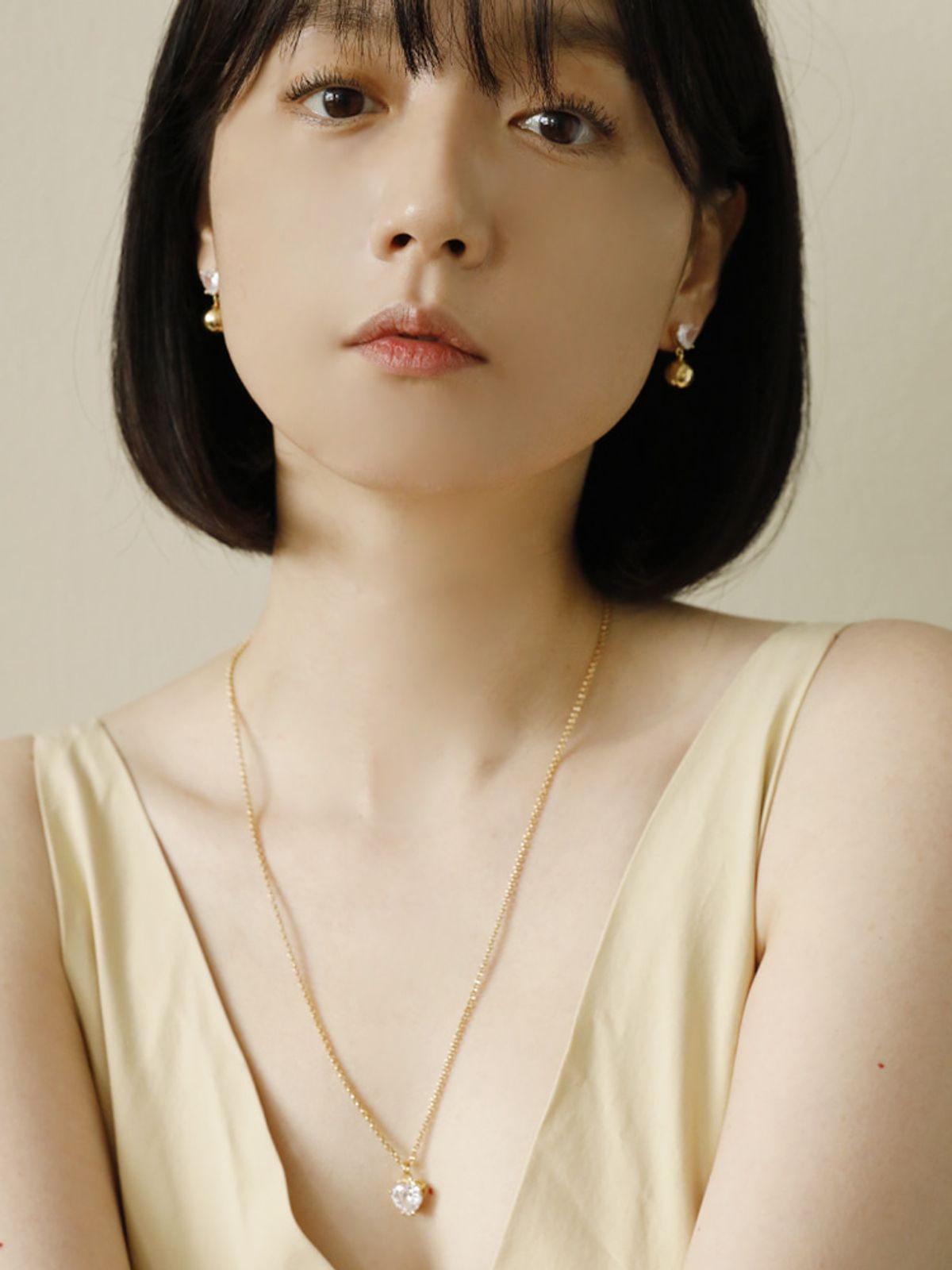 소수(SOSOO) Long Header Necklace 롱 헤더 목걸이