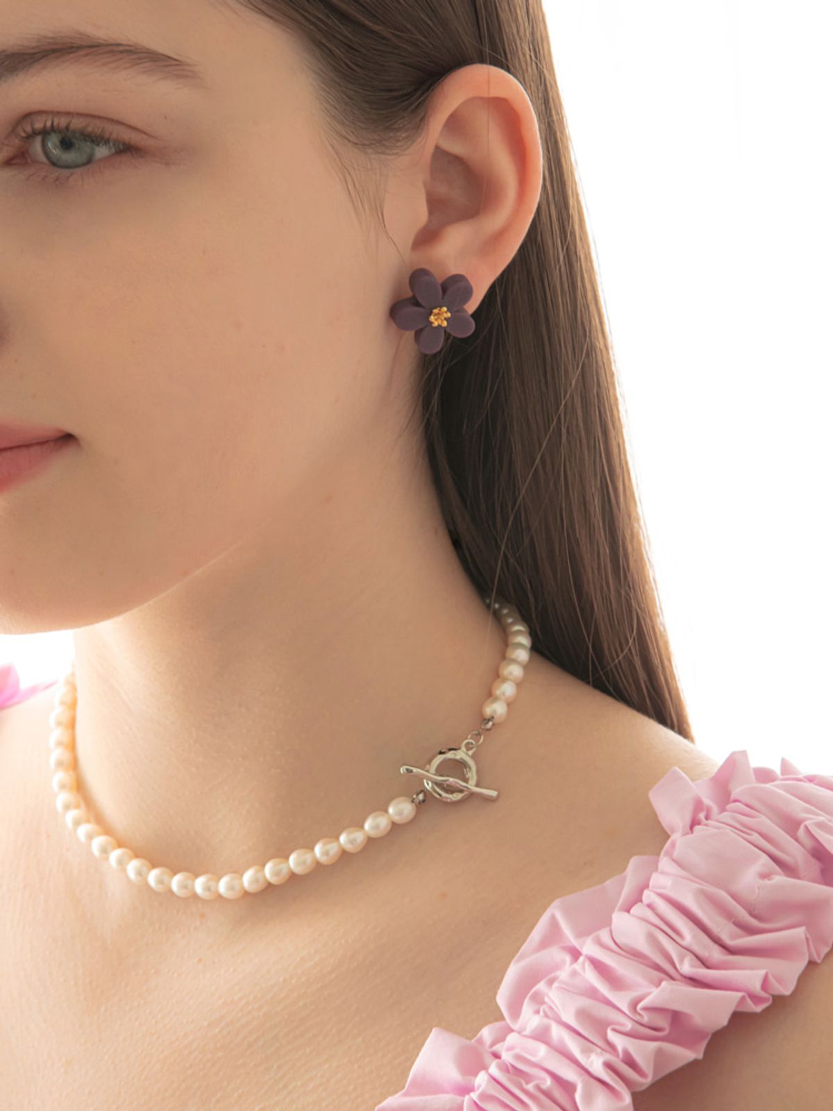 소수(SOSOO) Pearl Chain Necklace 진주 체인 목걸이