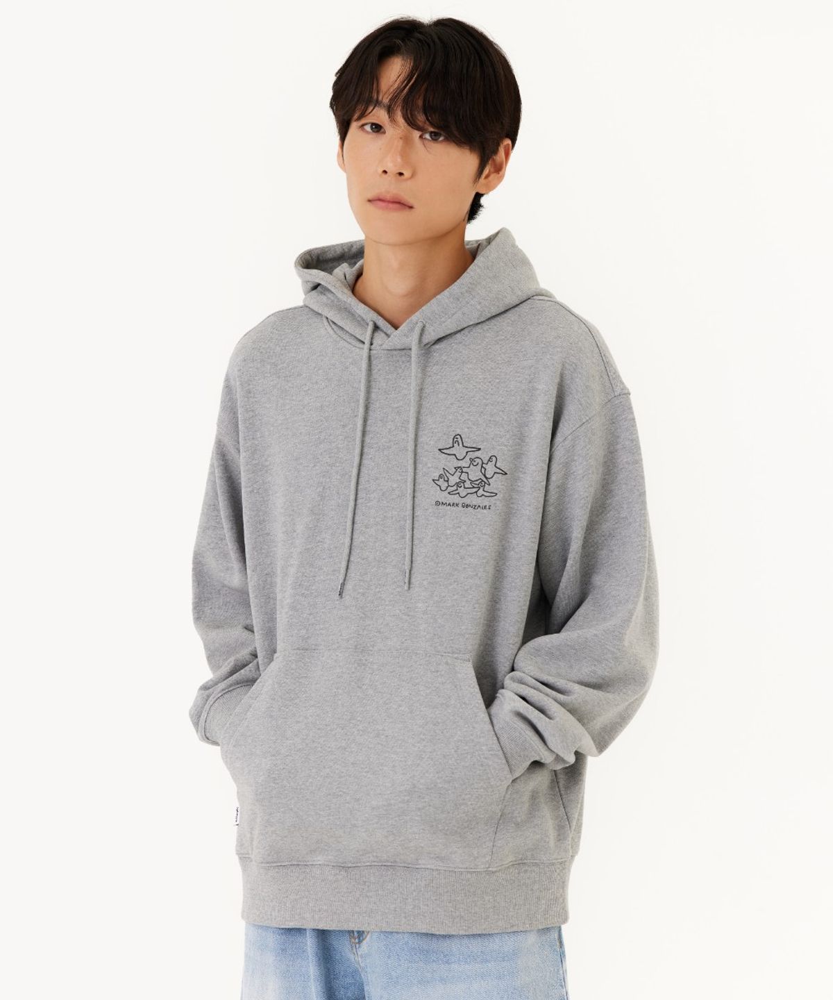 마크곤잘레스(MARK GONZALES) MG ANGELS GRAPHIC SWEAT HOODIE - M/GREY