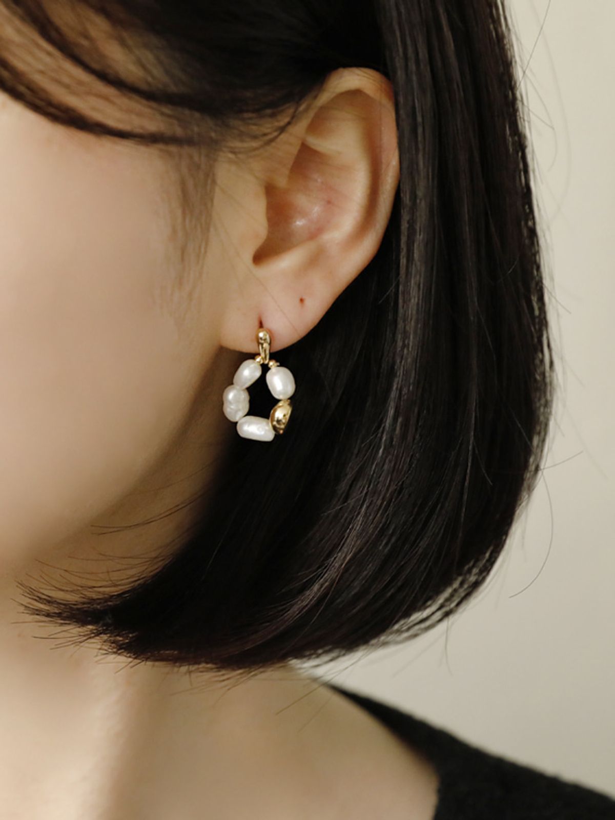 소수(SOSOO) Pearl Rondure Earring 천연 진주 라운드 귀걸이