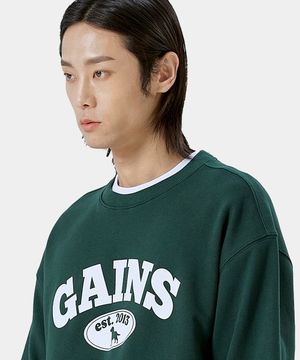 골든로고 맨투맨_그린