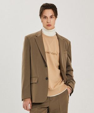 TR 오버핏 싱글 자켓 (DK-BEIGE) (HZ9JK20-27)