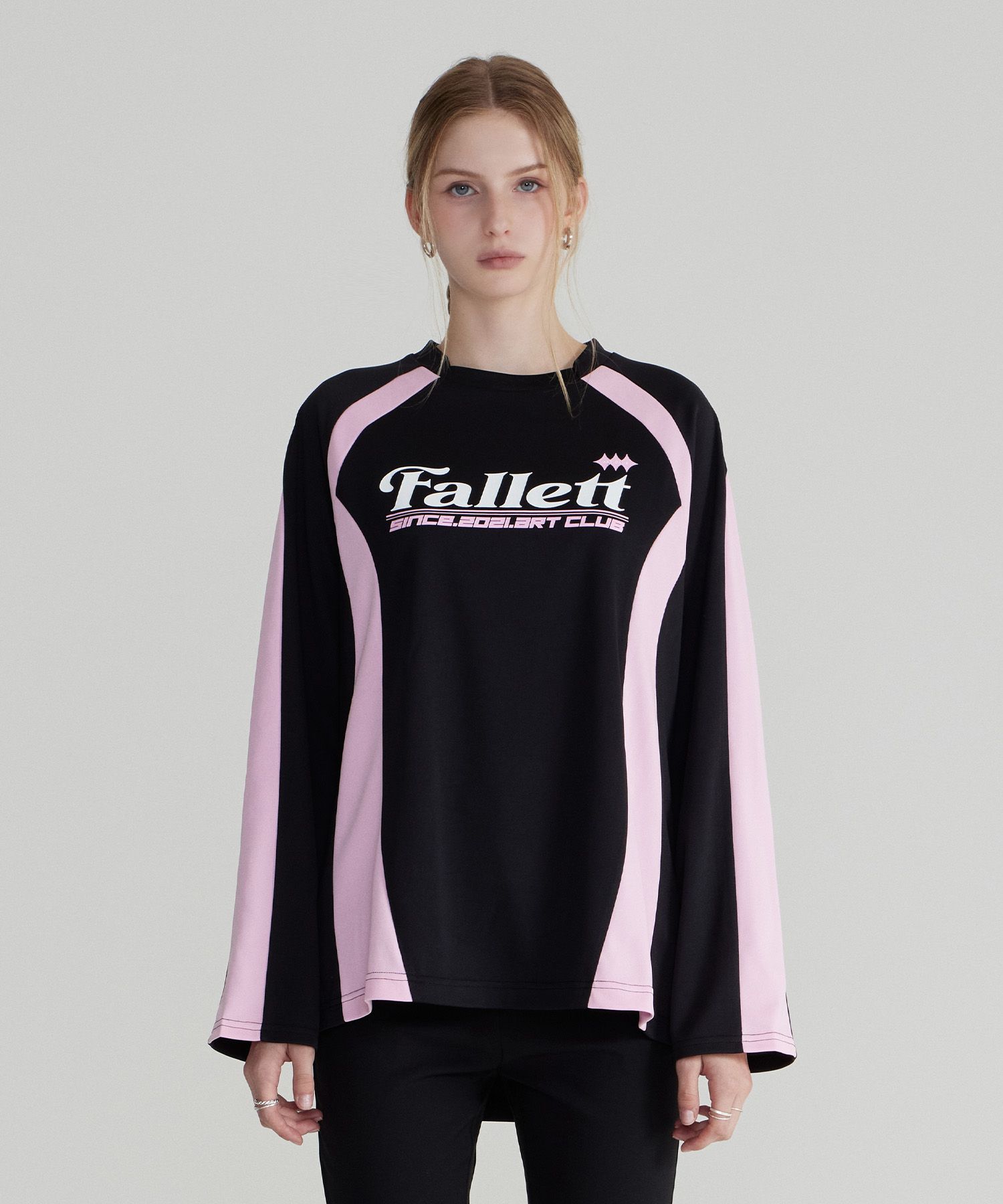 MUSINSA | FALLETT Sports Club Football Jersey Long Sleeve Black