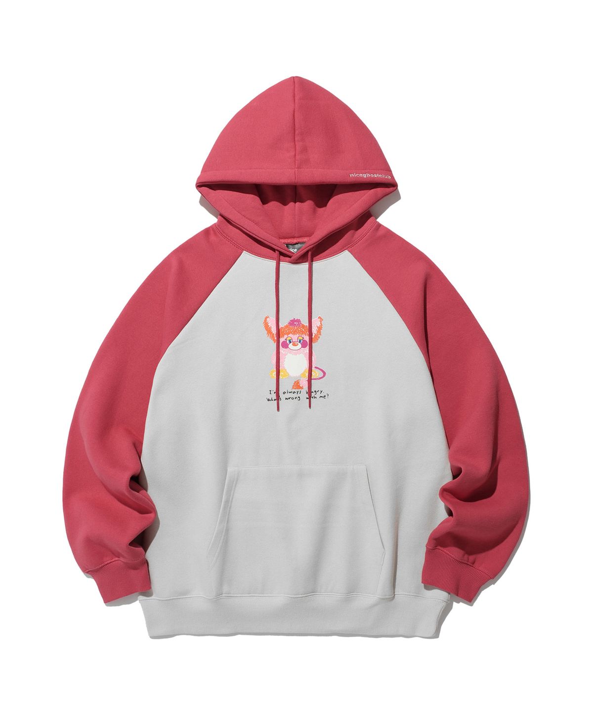나이스고스트클럽(NICEGHOSTCLUB) HUNGRY DOLL HOODIE_LIGHT GREY(NG2DFUM411A)