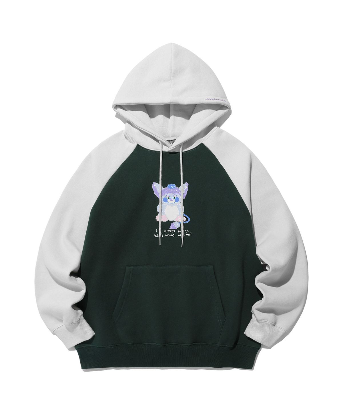 나이스고스트클럽(NICEGHOSTCLUB) HUNGRY DOLL HOODIE_CHARCOAL(NG2DFUM411A)