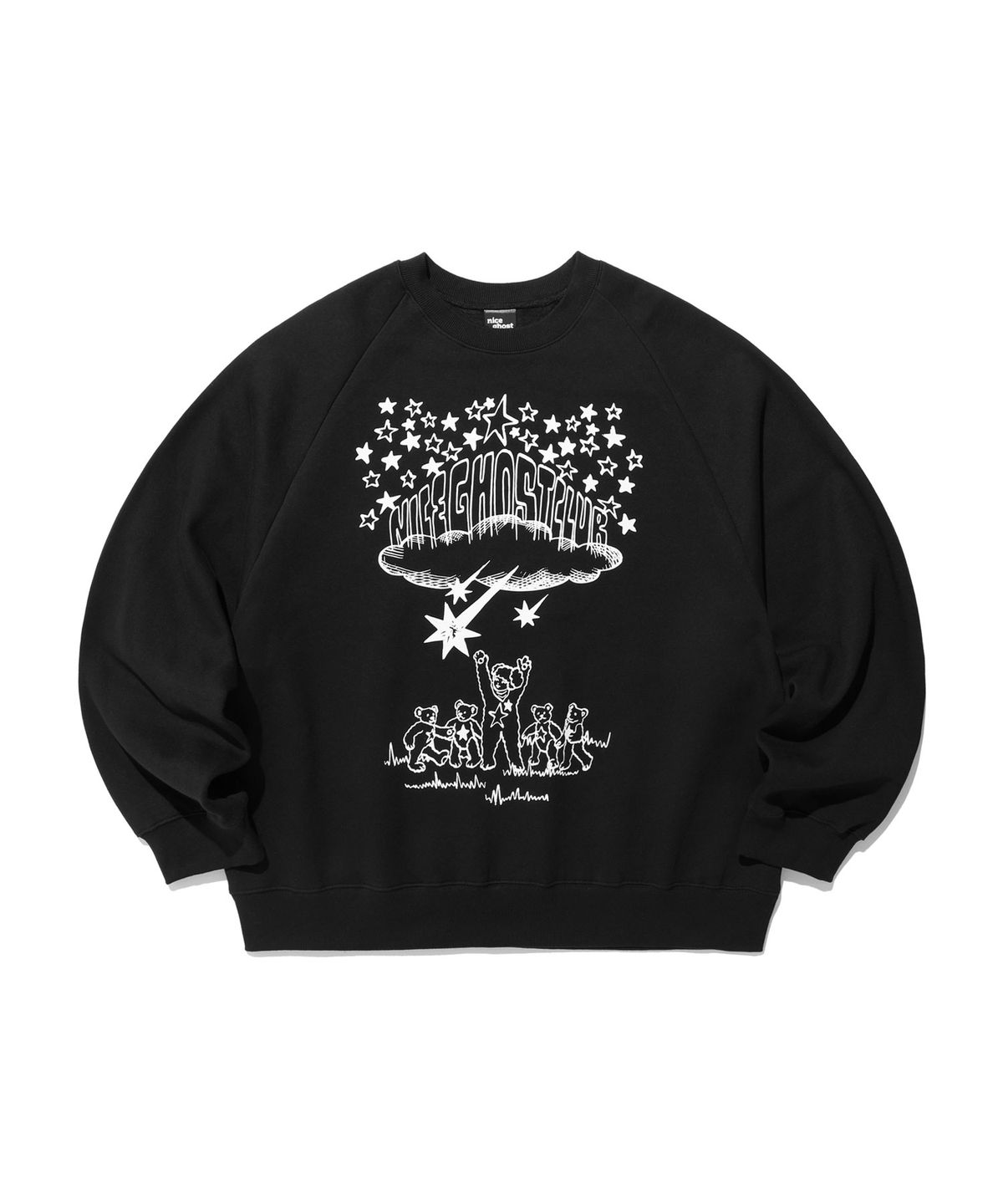 나이스고스트클럽(NICEGHOSTCLUB) STAR BEAR KIDS SWEATSHIRTS_CHARCOAL(NG2DFUM456A)