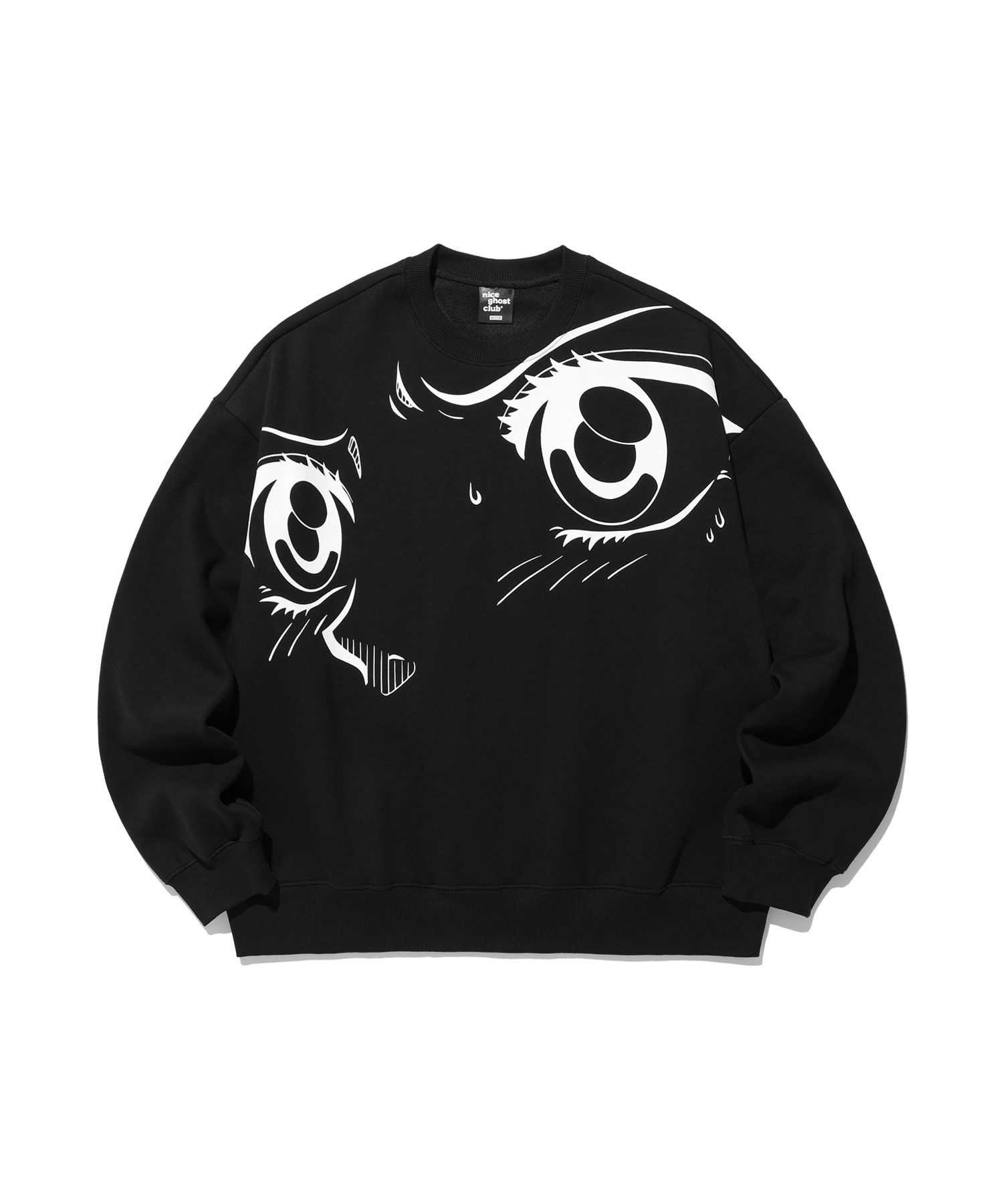 ★Nice Ghost Club★EYE DRAWING SWEAT SHRITS MUSINSA | NICE GHOST CLUB EYE DRAWING SWEATSHIRTS_CHARCOAL