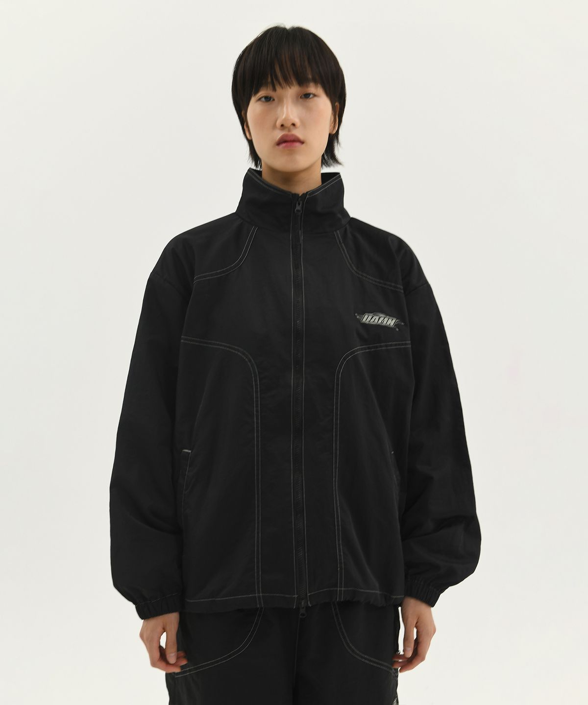 래리클락(LARRY CLARK) DAMN STITCH TRACK JACKET BLACK