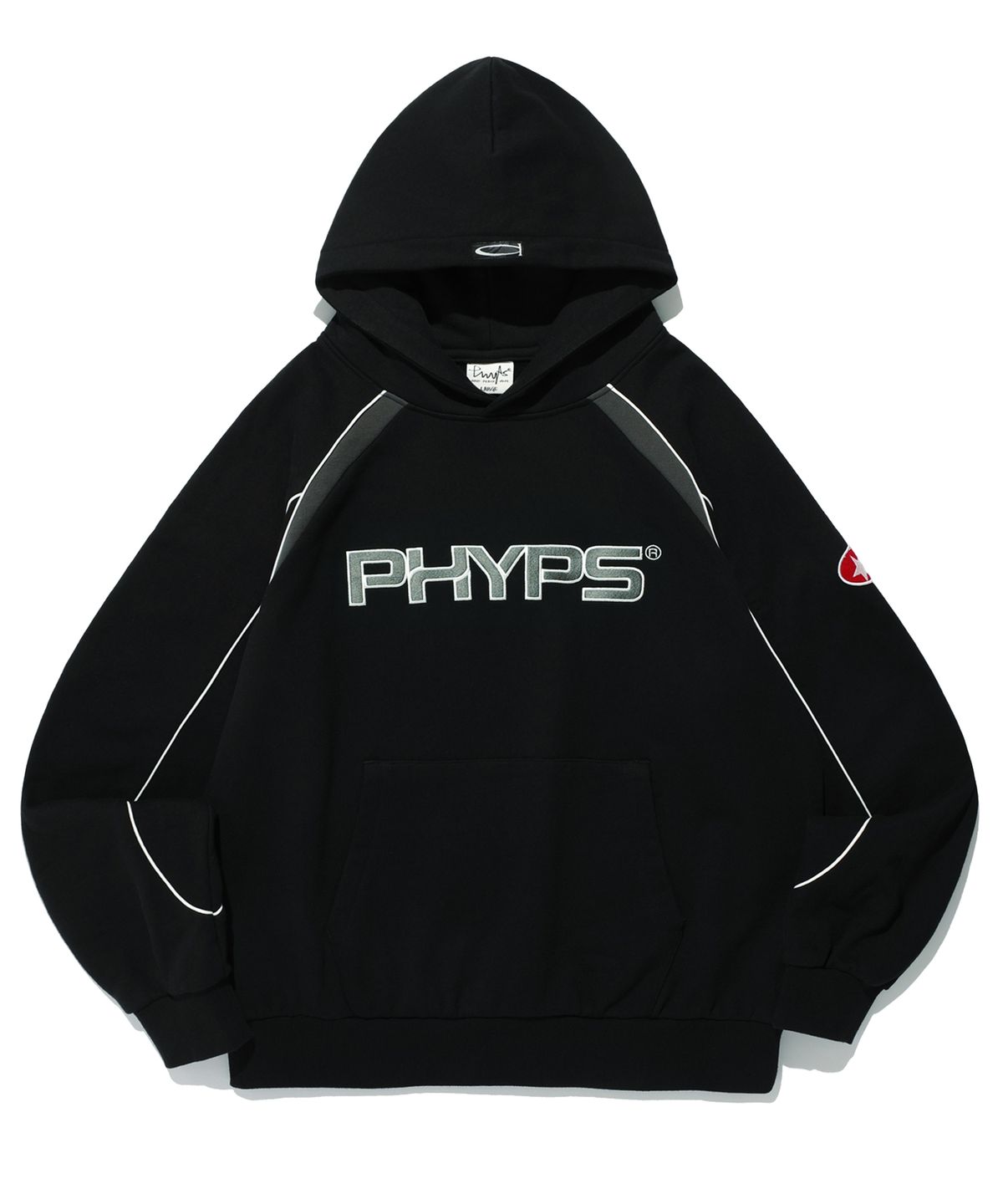 피지컬 디파트먼트(PHYSICAL DEPARTMENT) 파이핑 모터사이클 후드_블랙