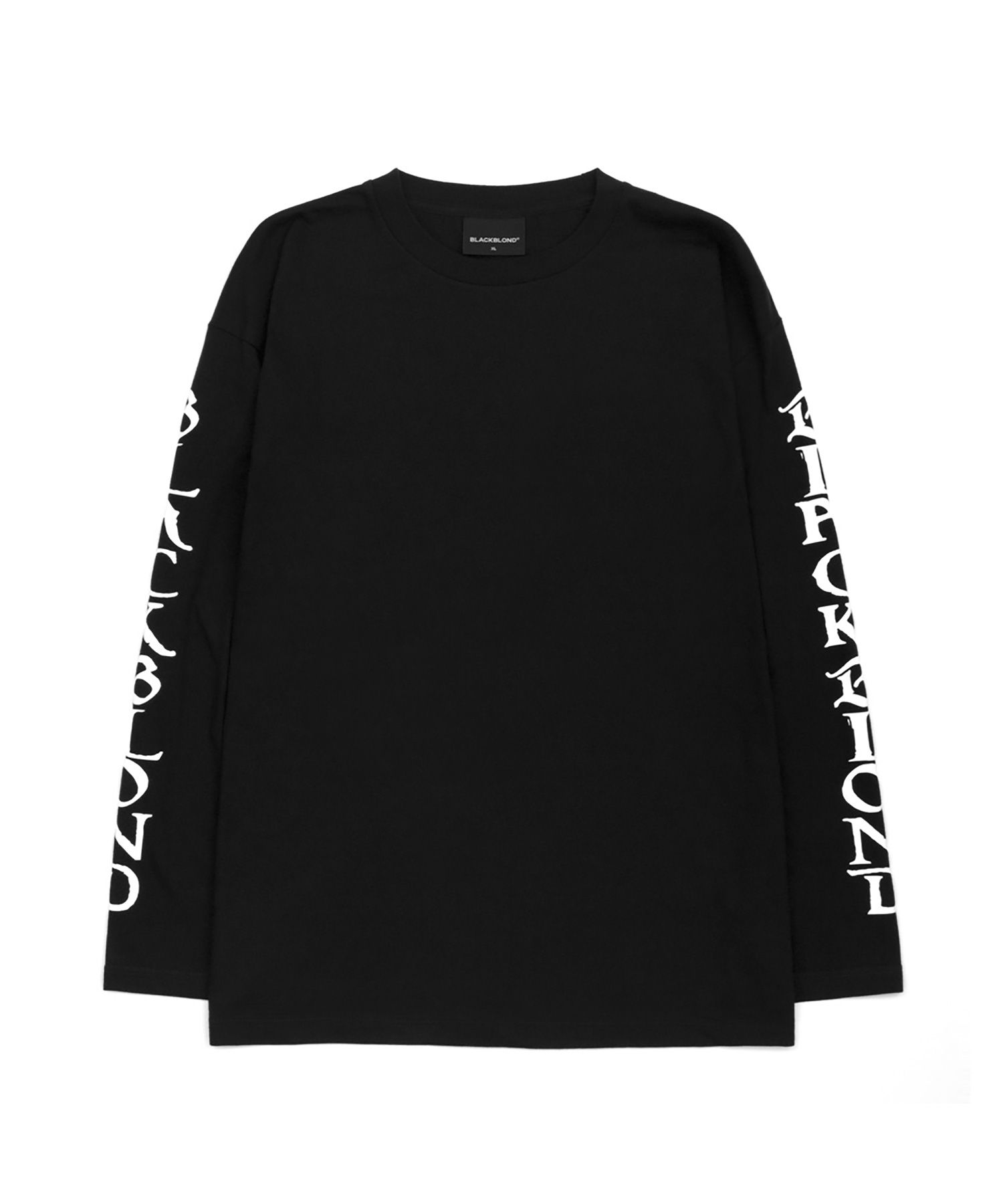MUSINSA | BLACKBLOND Vivid Ancient Logo Long Sleeve T-Shirt