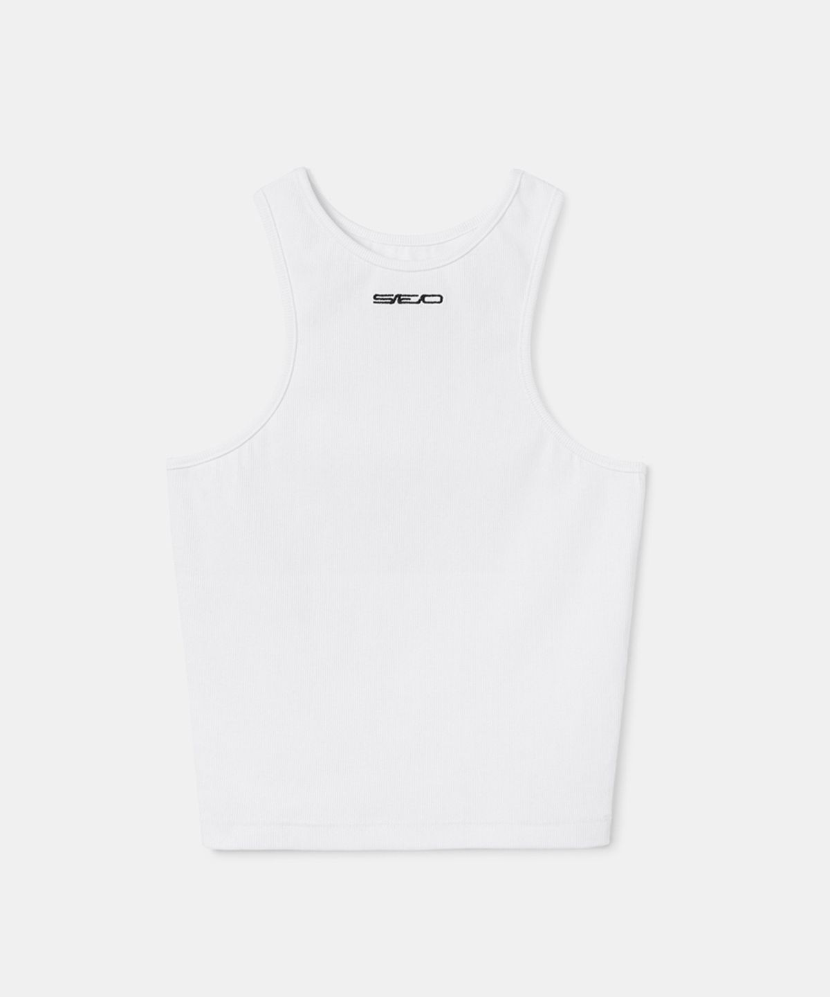 에스이오(s/e/o) BASIC RIBBED SLEEVELESS_WHITE