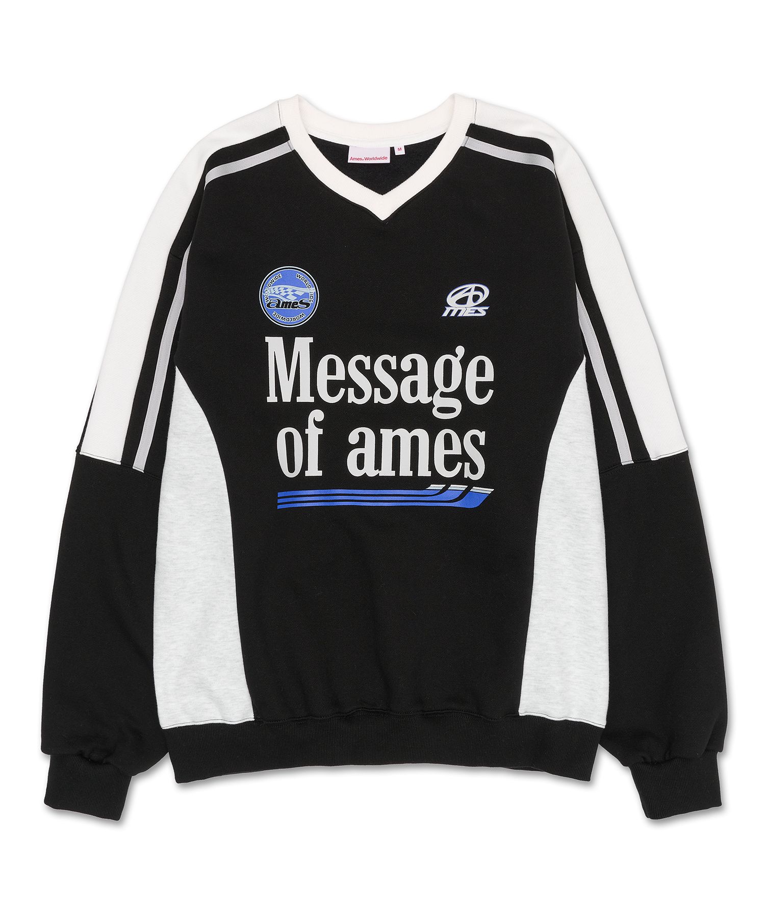 ★AMES-WORLDWIDE★NEW MESSAGE SWEATSHIRT CHARCOAL★正規品 AMES-WORLDWIDE