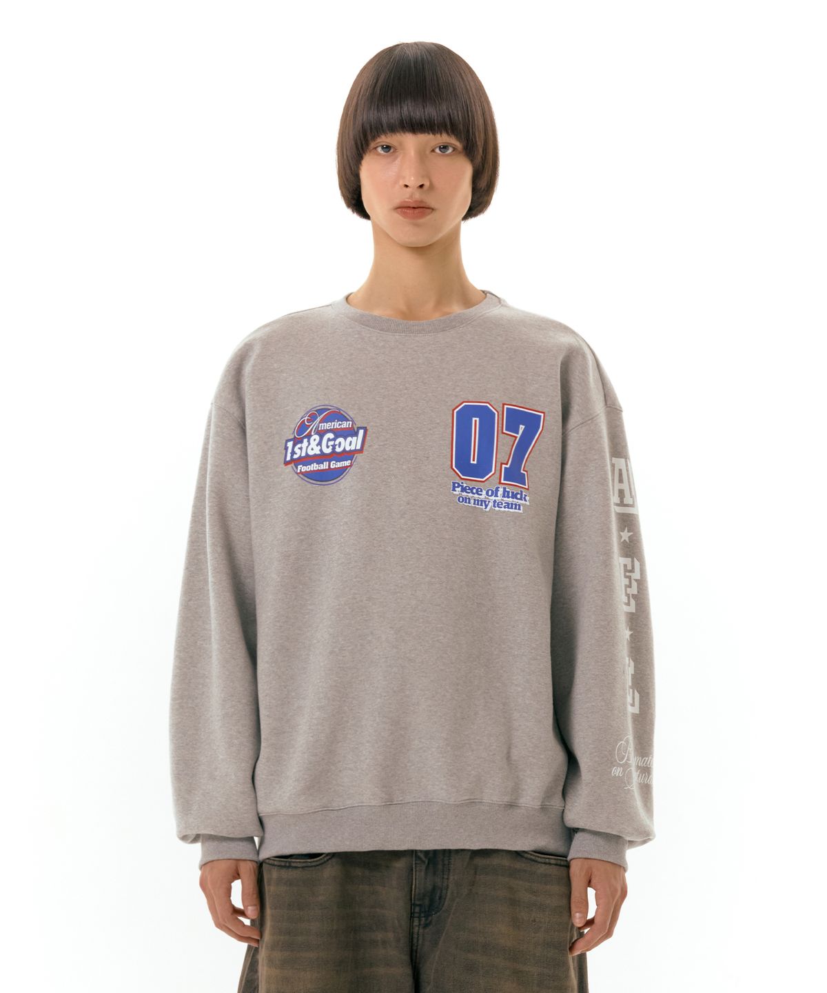 아메스 월드와이드(AMES-WORLDWIDE) 1ST GOAL SWEATSHIRT GREY (AM2DFUM442A)