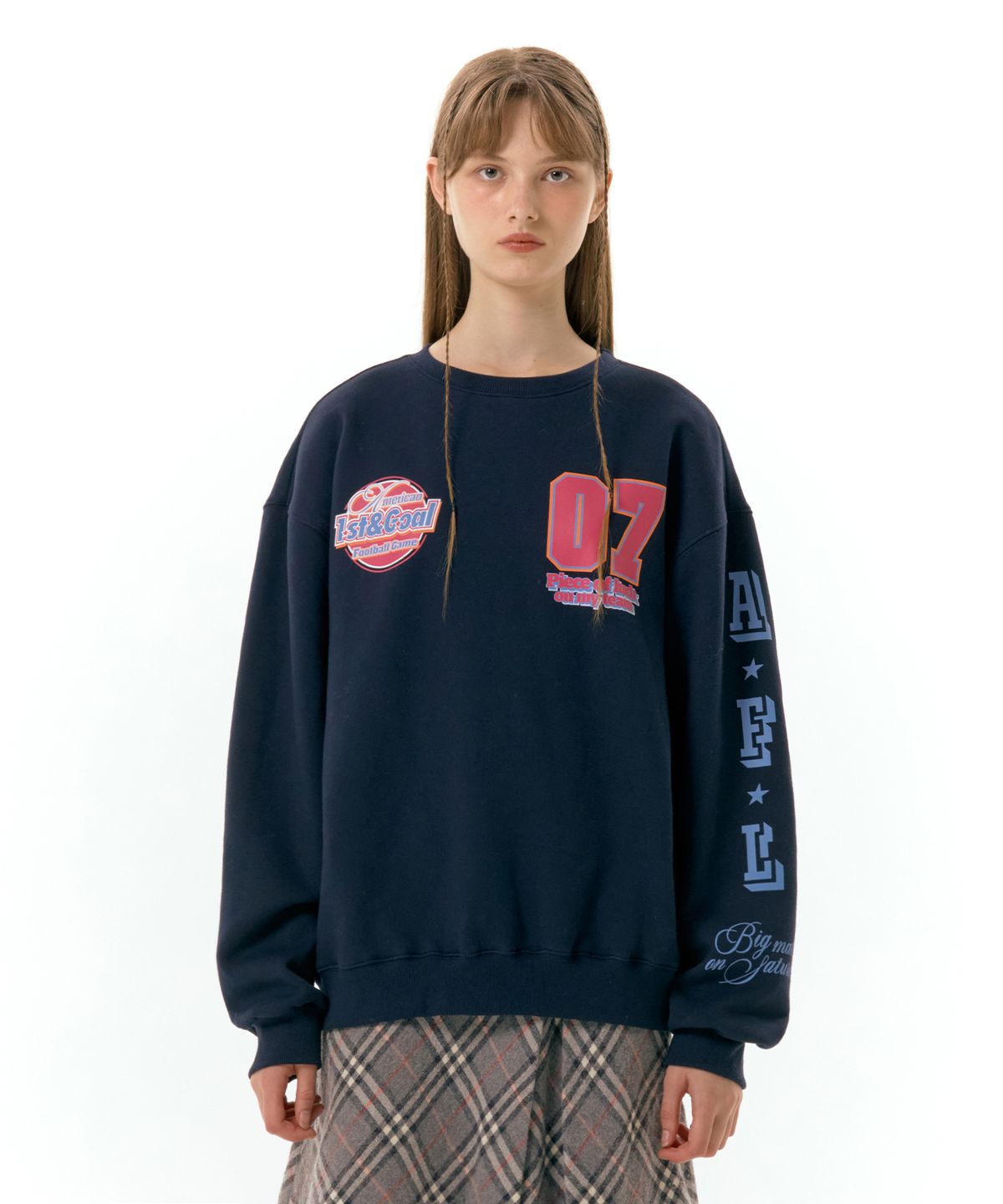 아메스 월드와이드(AMES-WORLDWIDE) 1ST GOAL SWEATSHIRT NAVY