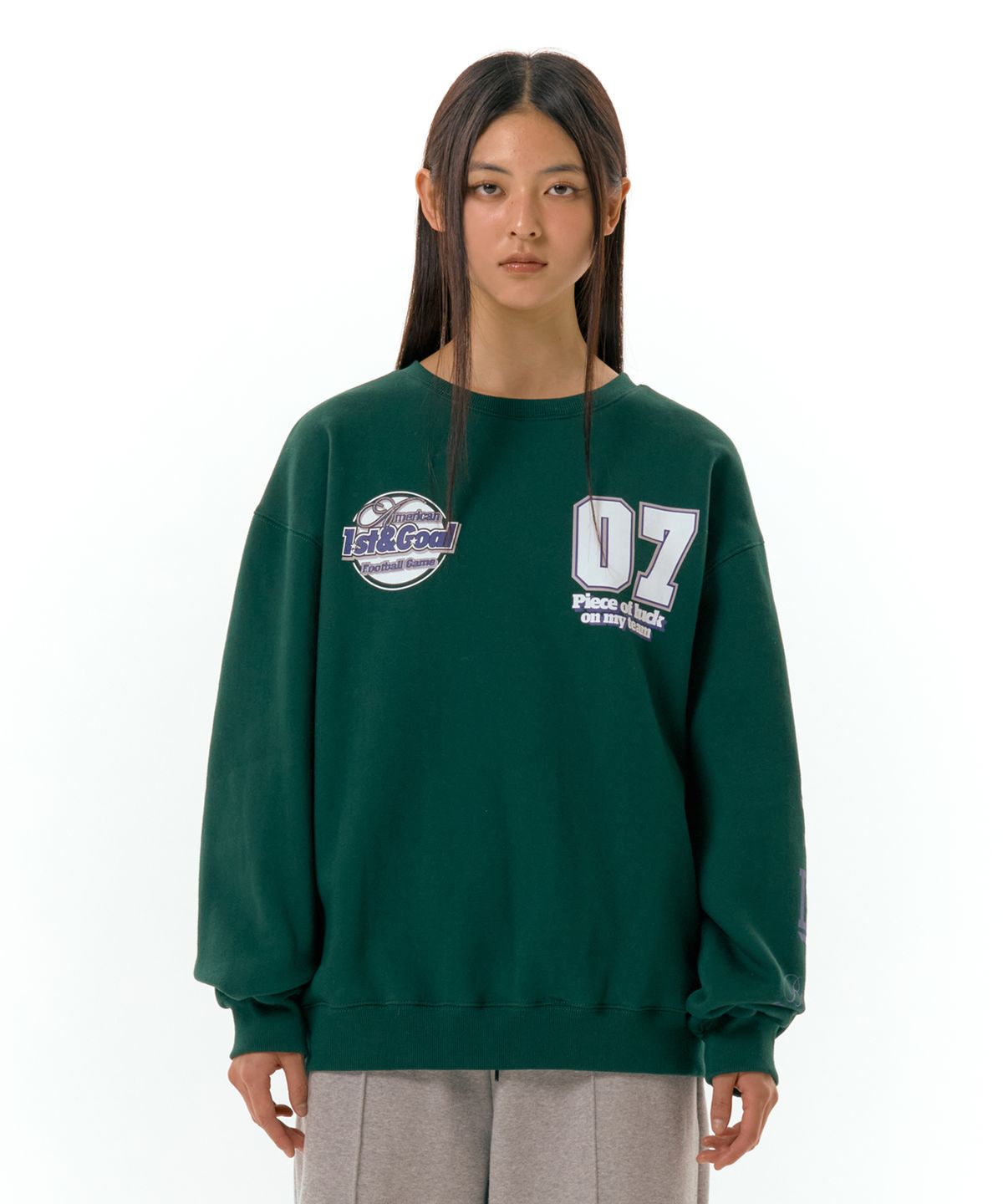 아메스 월드와이드(AMES-WORLDWIDE) 1ST GOAL SWEATSHIRT GREEN (AM2DFUM442A)