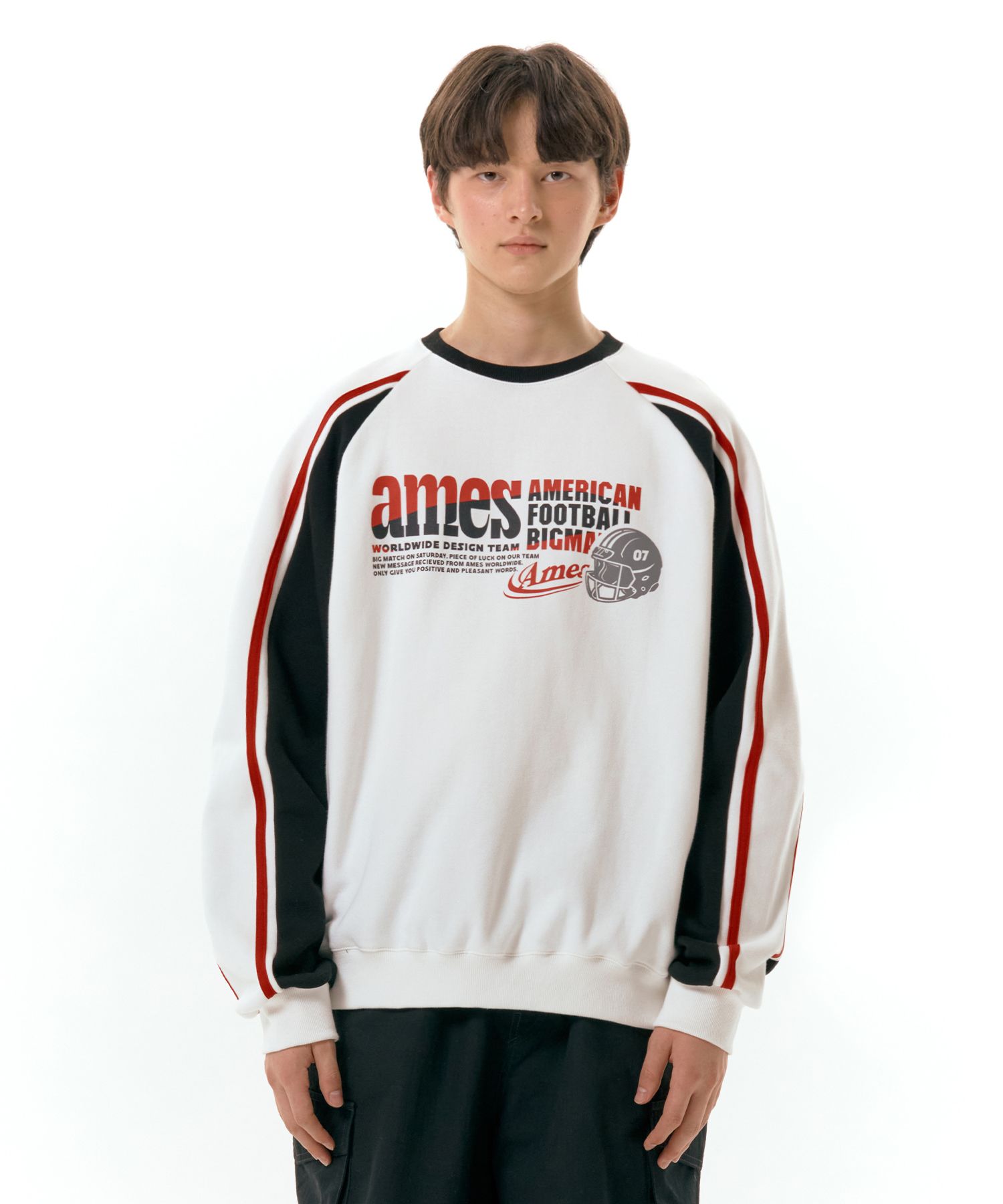★AMES-WORLDWIDE★AFL SWEATSHIRT WHITE★正規品/韓国直送料込 MUSINSA | AMES-WORLDWIDE AFL SWEATSHIRT WHITE (AM2DFUM444A)