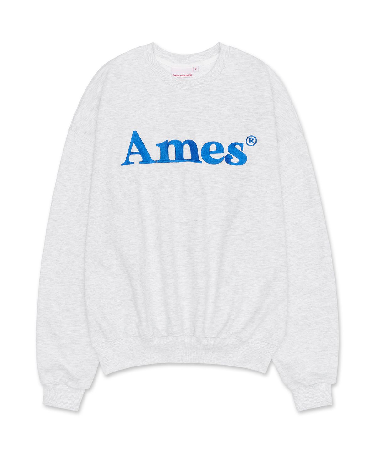 아메스 월드와이드(AMES-WORLDWIDE) BASIC LOGO SWEATSHIRT LIGHT GREY