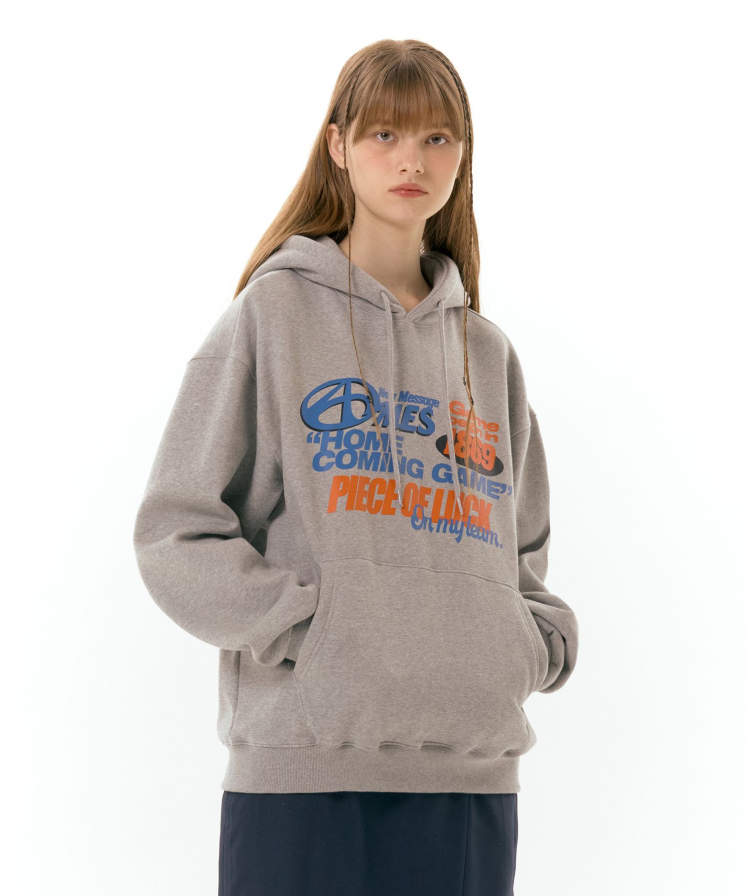 ★AMES-WORLDWIDE★1869 POSTER HOODIE GREY★正規品/直送料込 MUSINSA | AMES-WORLDWIDE 1869 POSTER HOODIE GREY (AM2DFUM401A)