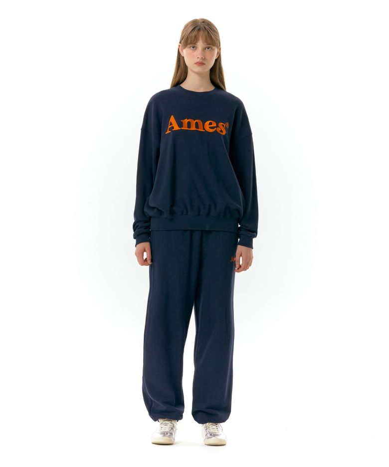 BASIC LOGO SWEATPANTS NAVY (AM2DFUPA03A)