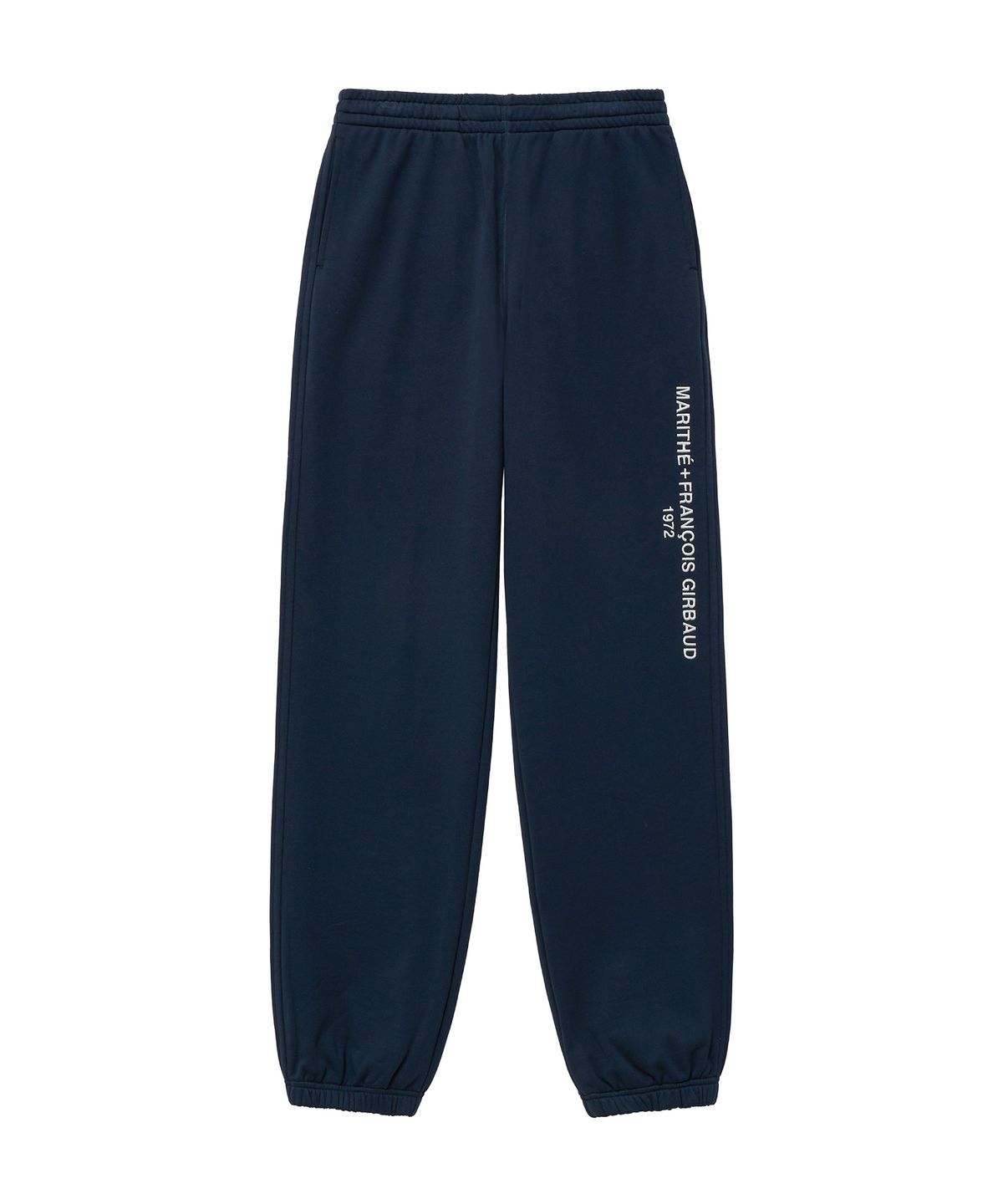 마리떼 프랑소와 저버(MARITHÉ + FRANҪOIS GIRBAUD) LETTERING LOGO SWEATPANTS navy