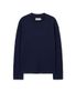 루즈 리브드 모크넥 니트 티셔츠 NAVY