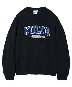 트윌 아치 로고 크루넥 BLACK