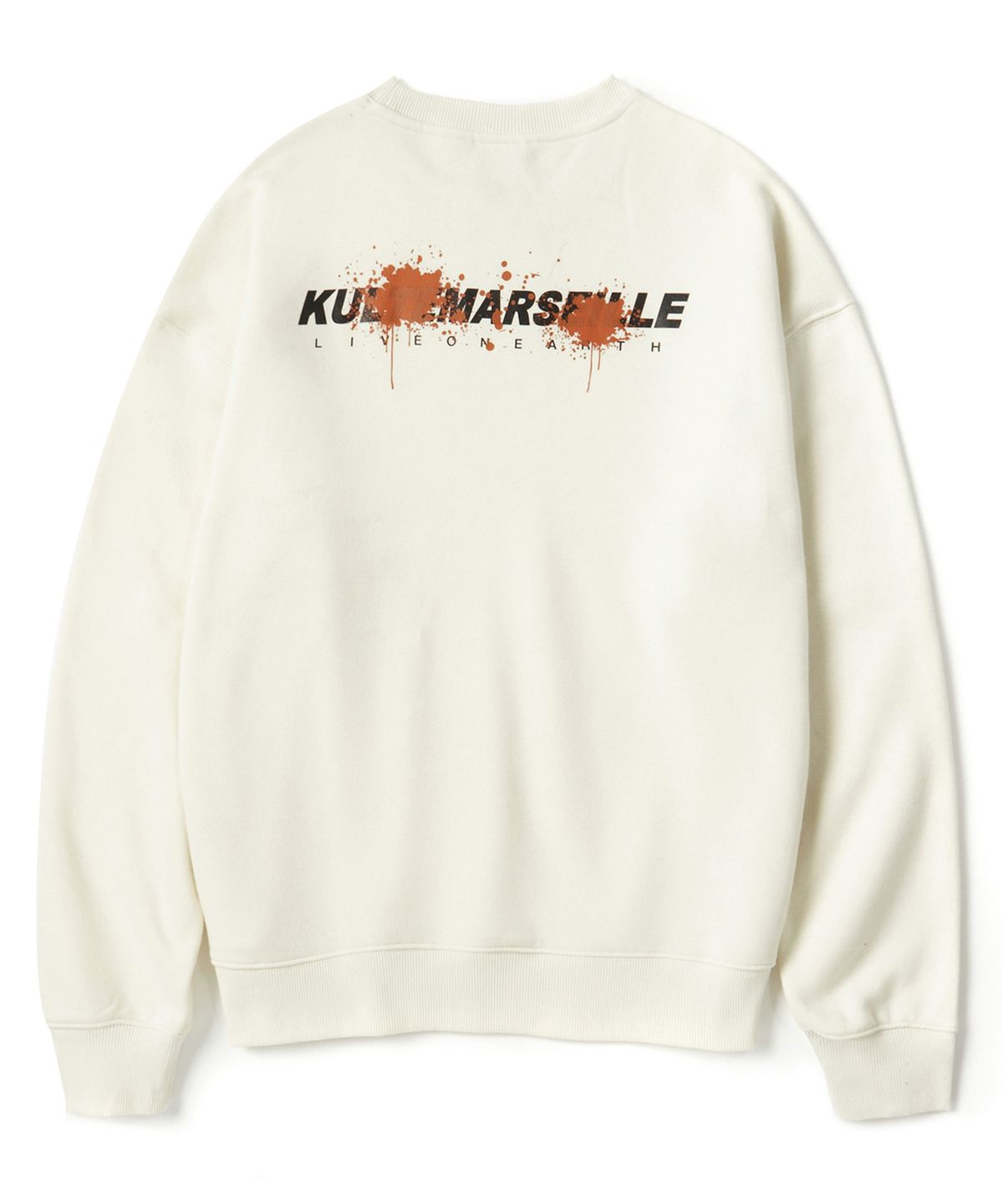 쿨트(KULTE) 빈티지 페인트 크루넥 IVORY