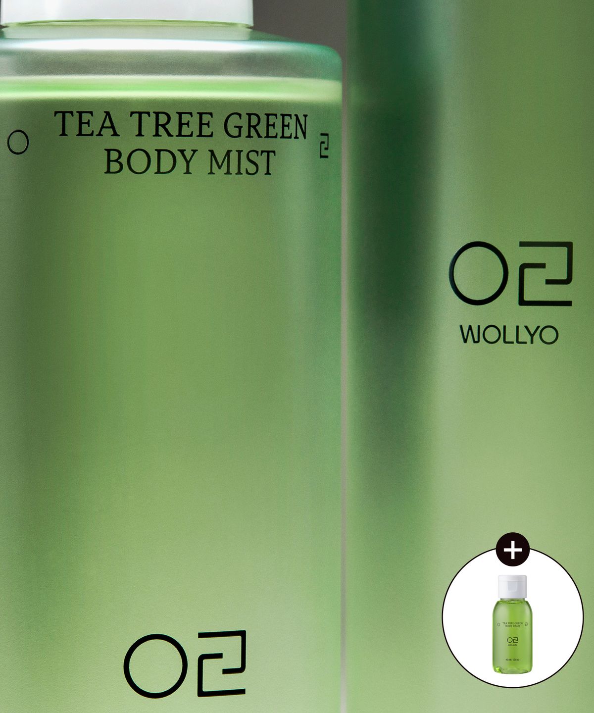 원료공방(WONRYOGONGBANG) [2pack ] 티트리 그린 등드름 바디미스트 200ml x 2개 (+미니 바디워시 증정)