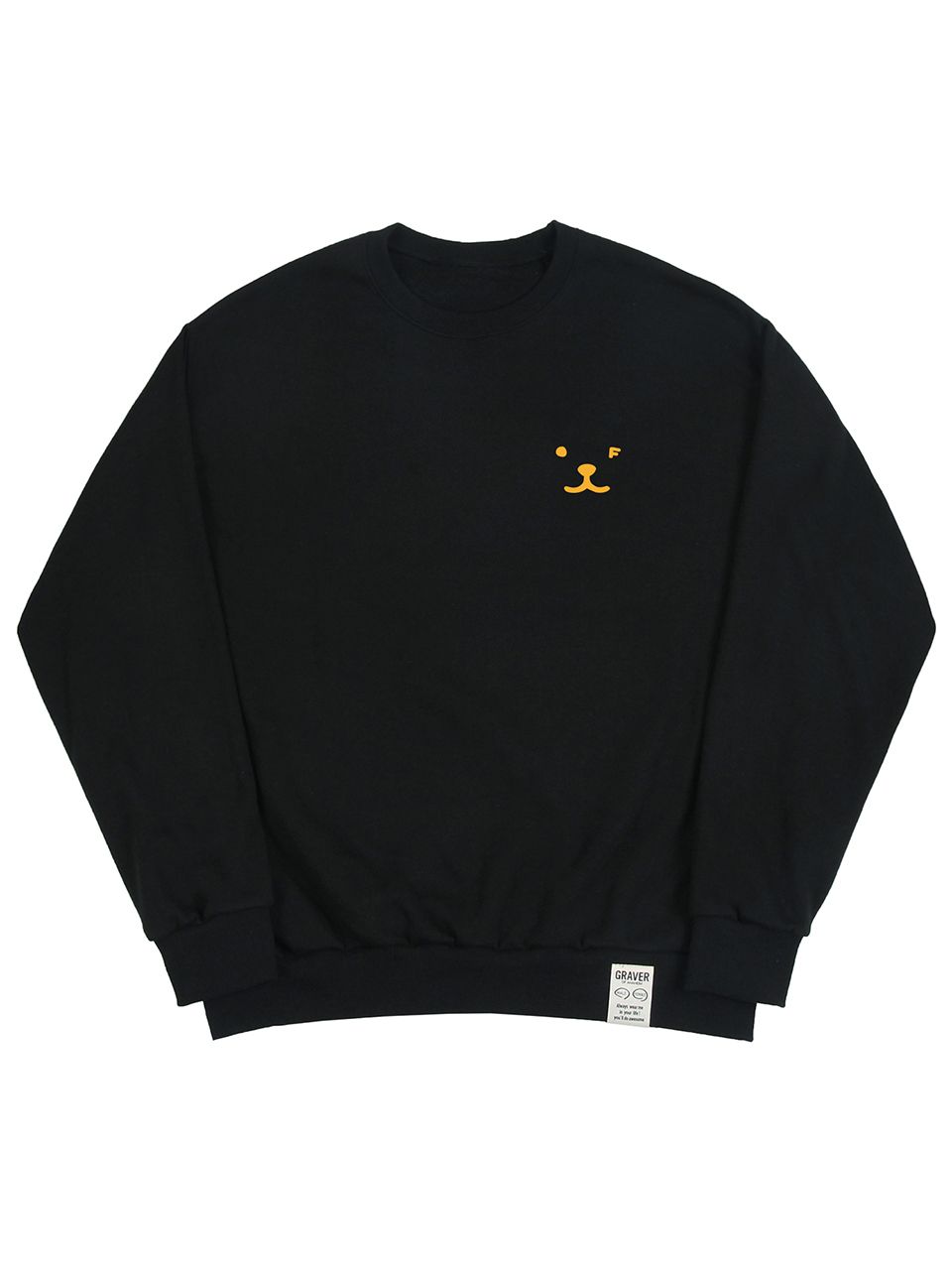 [GRAVER]★PUPPY FACE SMALL DRAWING SMILE SWEATSHIRT Puppy Face Small Drawing Smile Sweatshirt - GRAVER | 60