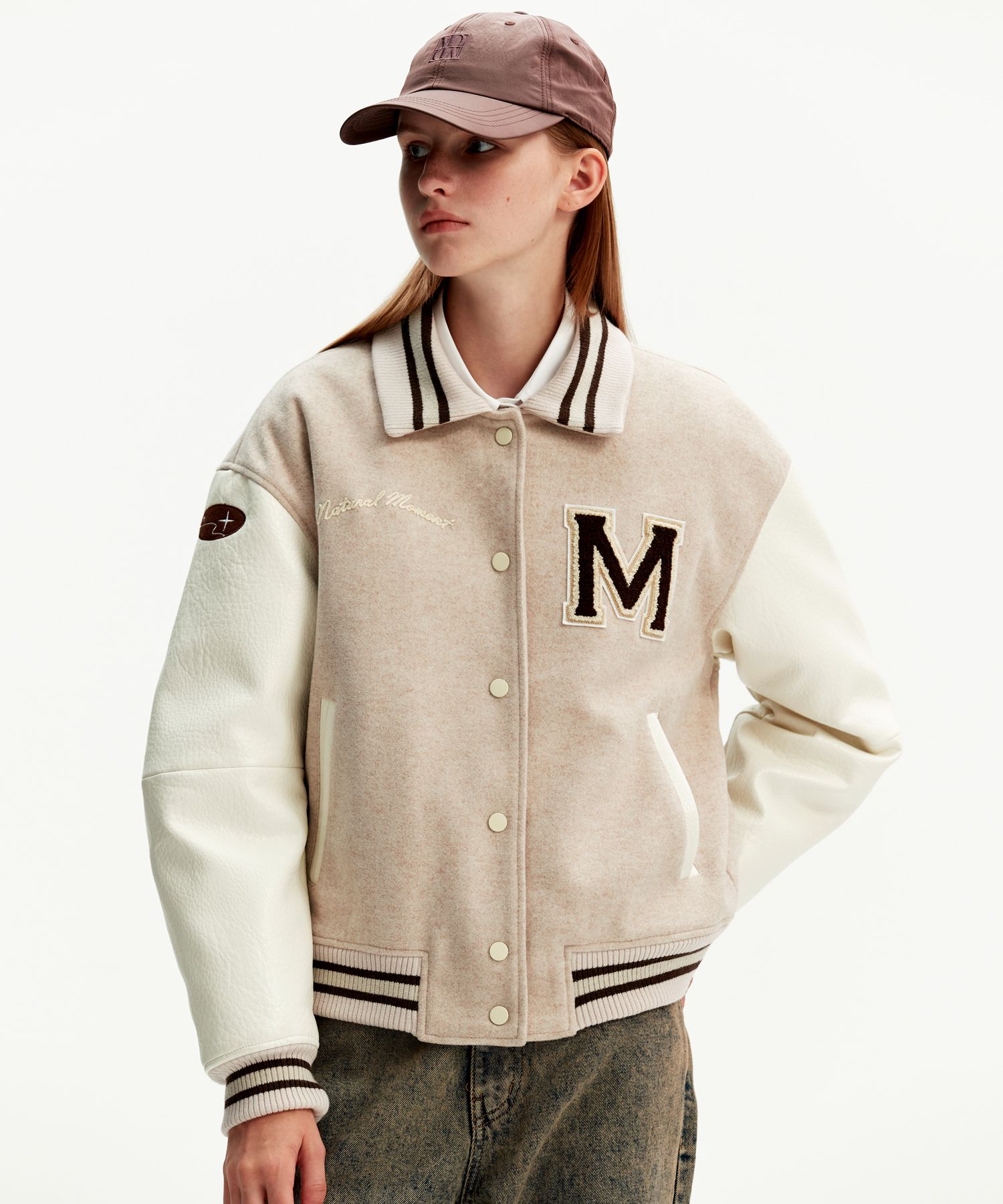 ☆人気☆【MONGDOL】☆EMBROIDERED PATCH VARSITY JACKE.T☆ MUSINSA公式 | MONGDOL Embroidery Patch Varsity Jacket