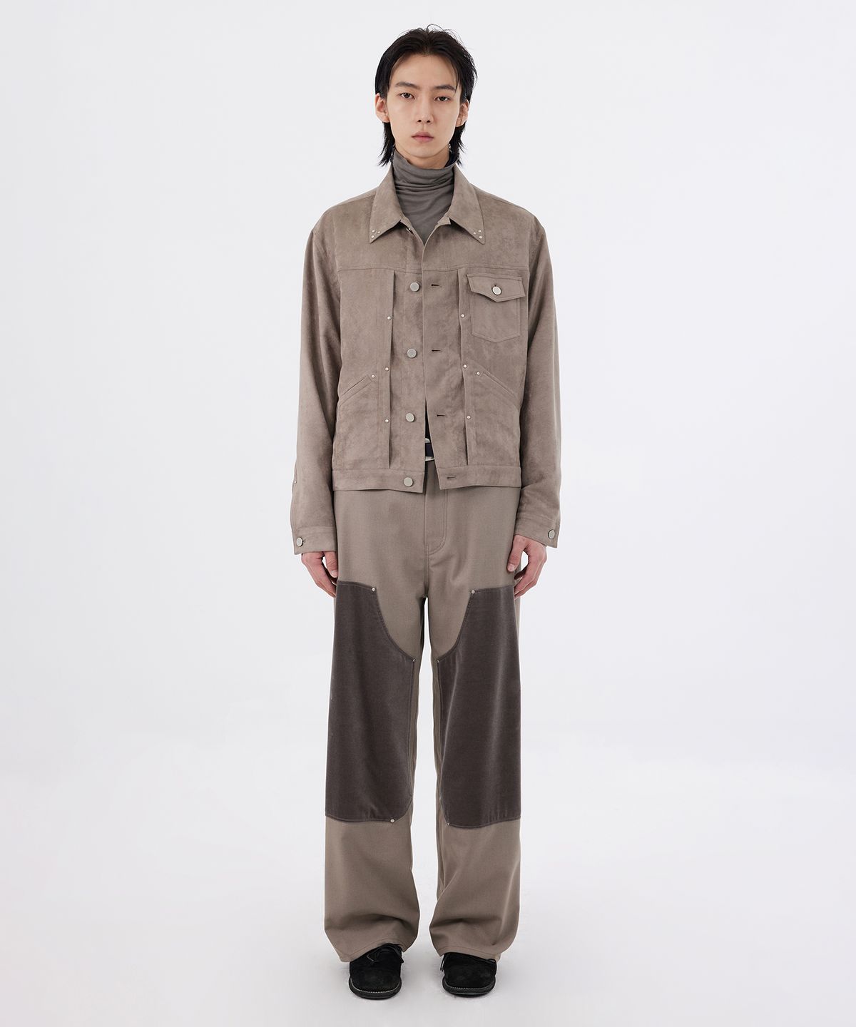 유스(YOUTH) Carpenter Pants - Beige Grey