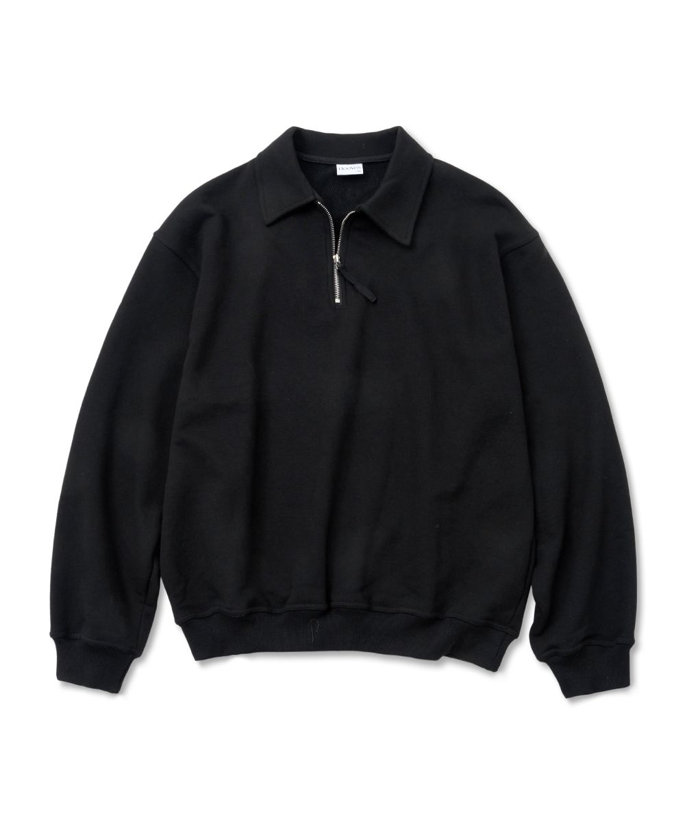 ☆MLB Korea☆ Basic Small Logo Overfit Half Zip Up Man to Ma MUSINSA | UNDEROFF Overfit Half Zip-up Man to Man Sweat Black