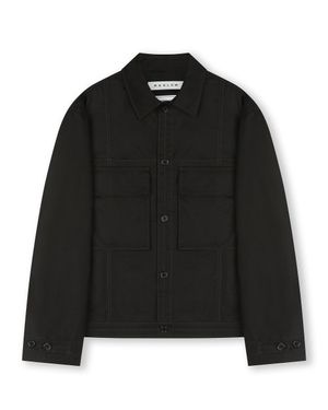 MILITARY BIG POCKET COTTON JACKET BLACK