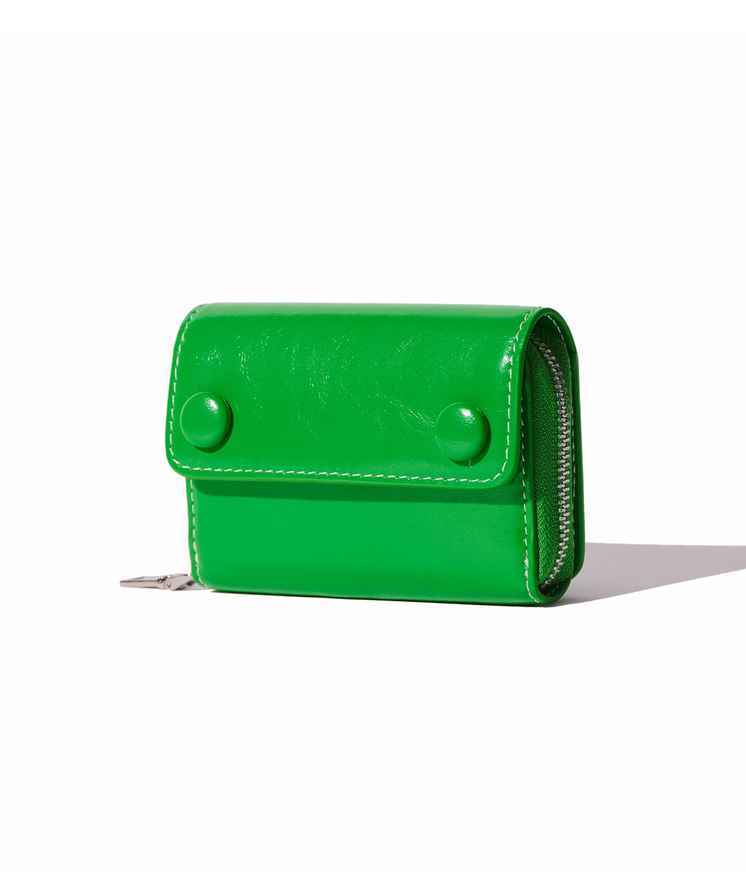 ◇LE MASQUE◇ Dot pocket coin zipper bill card wallet (6 col MUSINSA | LEMASQUE Dot Pocket Coin Zipper Bill Card Wallet Green