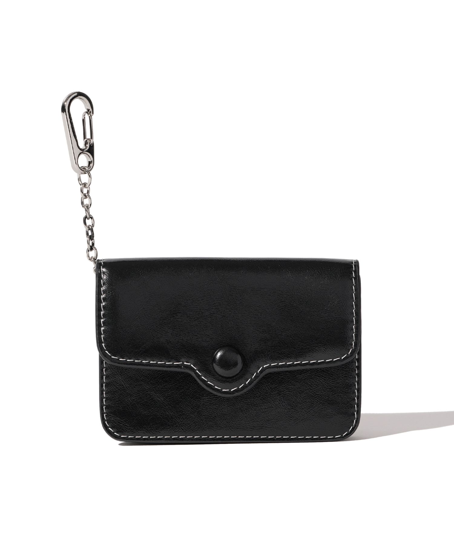 ★lemasque★ Dot Compact Keyring Business Card Holder Black MUSINSA | LEMASQUE Dot Compact Keyring Business Card Card
