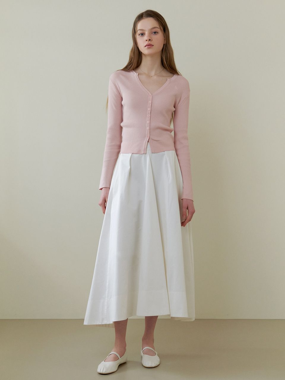 ★RE_L★ Wave flare skirt (ivory) MUSINSA | RE L Wave flare skirt (ivory)