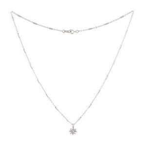 플라워팬던트 써지컬스틸 목걸이 (J2302-AN103_SV)