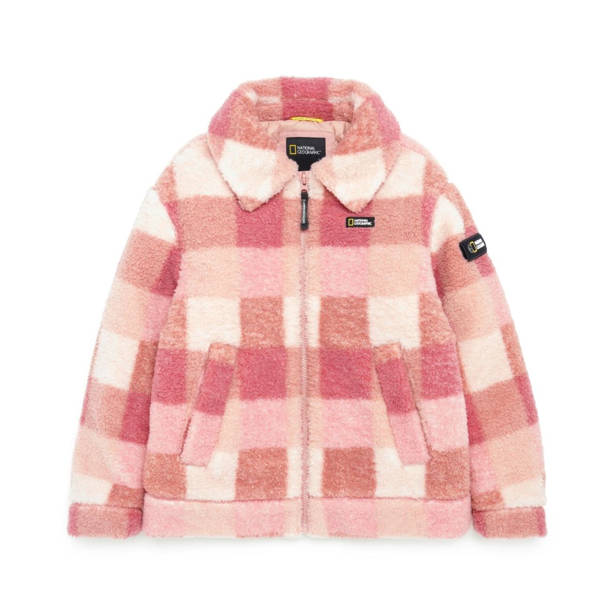 내셔널지오그래픽 키즈(NATIONAL GEOGRAPHIC KIDS) K224UFJ160 카라넥 플리스 F-ZIP PINK