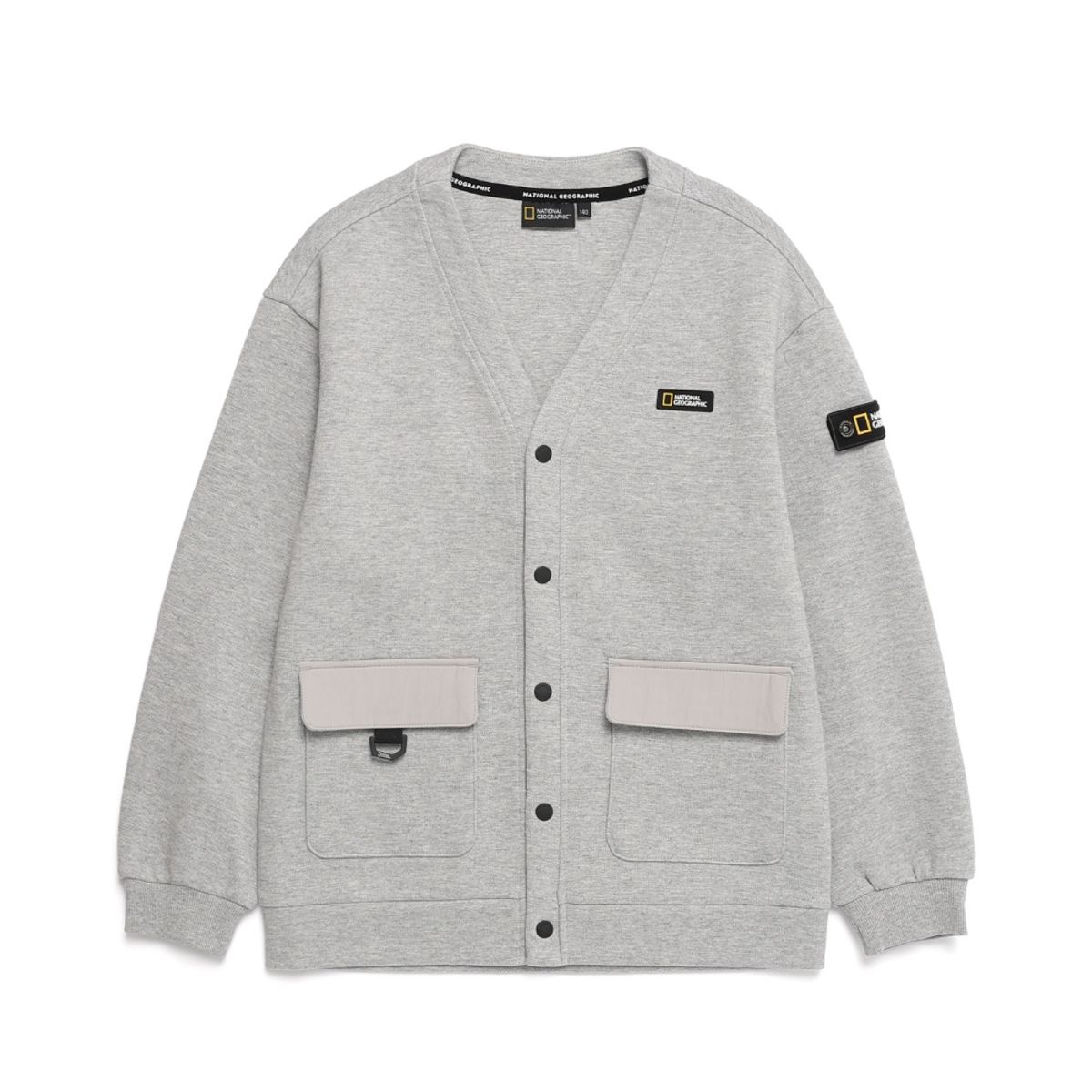 내셔널지오그래픽 키즈(NATIONAL GEOGRAPHIC KIDS) K223UCD010 저지 가디건 MGREY